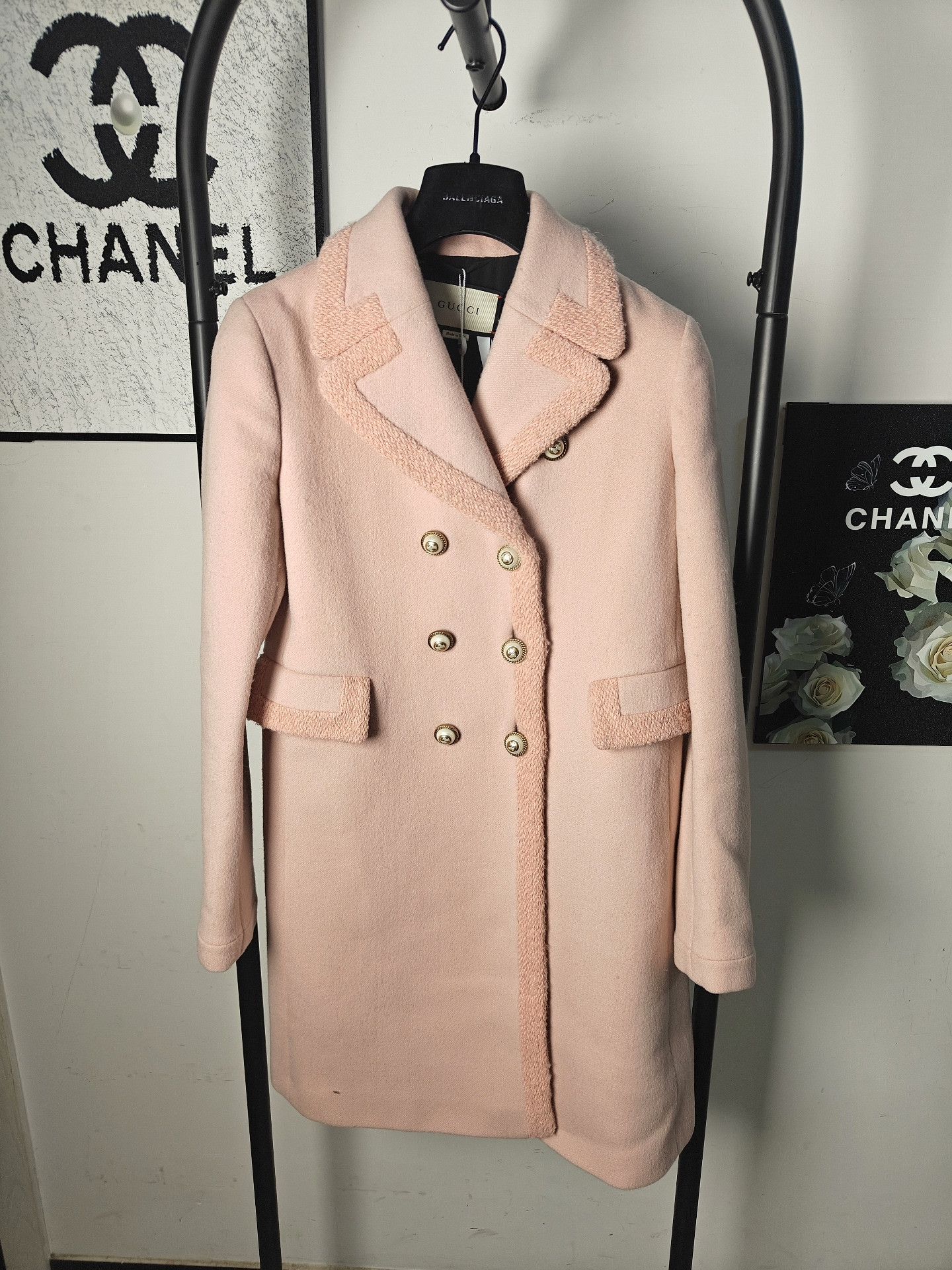 Gucci Gucci Wool White Coat L Women Size L / US 10 / IT 46 - 1 Thumbnail
