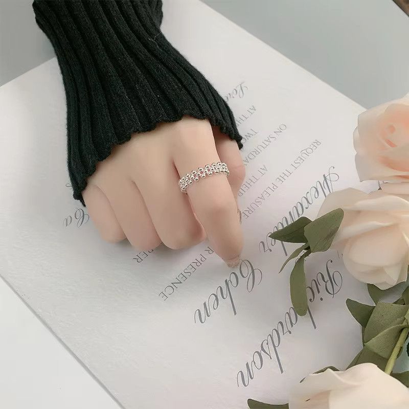 Jewelry Bilayer Ball Ring Size ONE SIZE - 1 Thumbnail