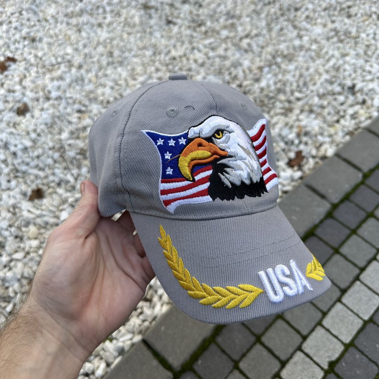 Other Vintage Japanese Style Cap USA American Eagle Baseball Y2K Size ONE SIZE - 1 Thumbnail