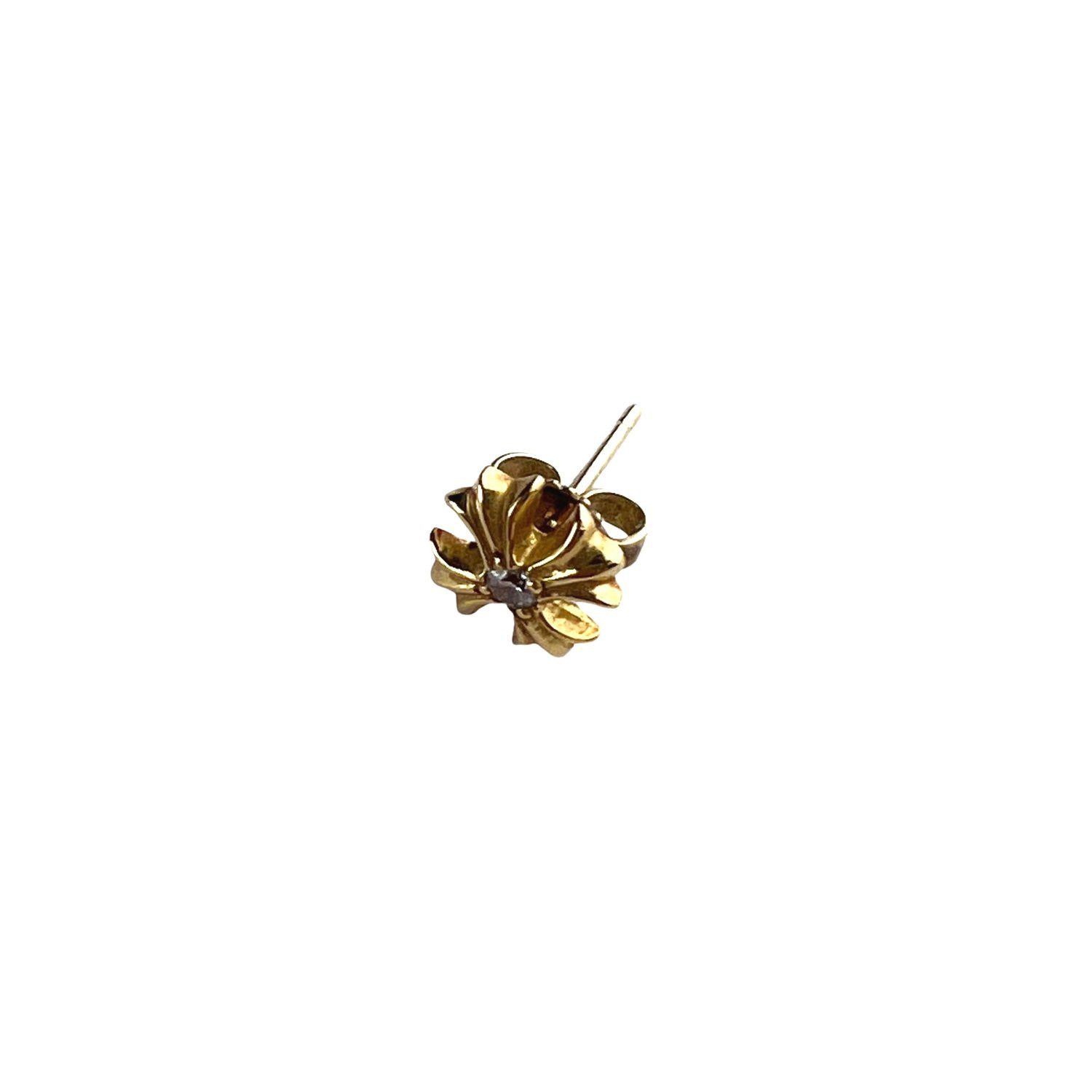 Chrome Hearts Chrome Hearts 22K Gold Plus Cross Diamond Stud Earring Size ONE SIZE - 4 Thumbnail