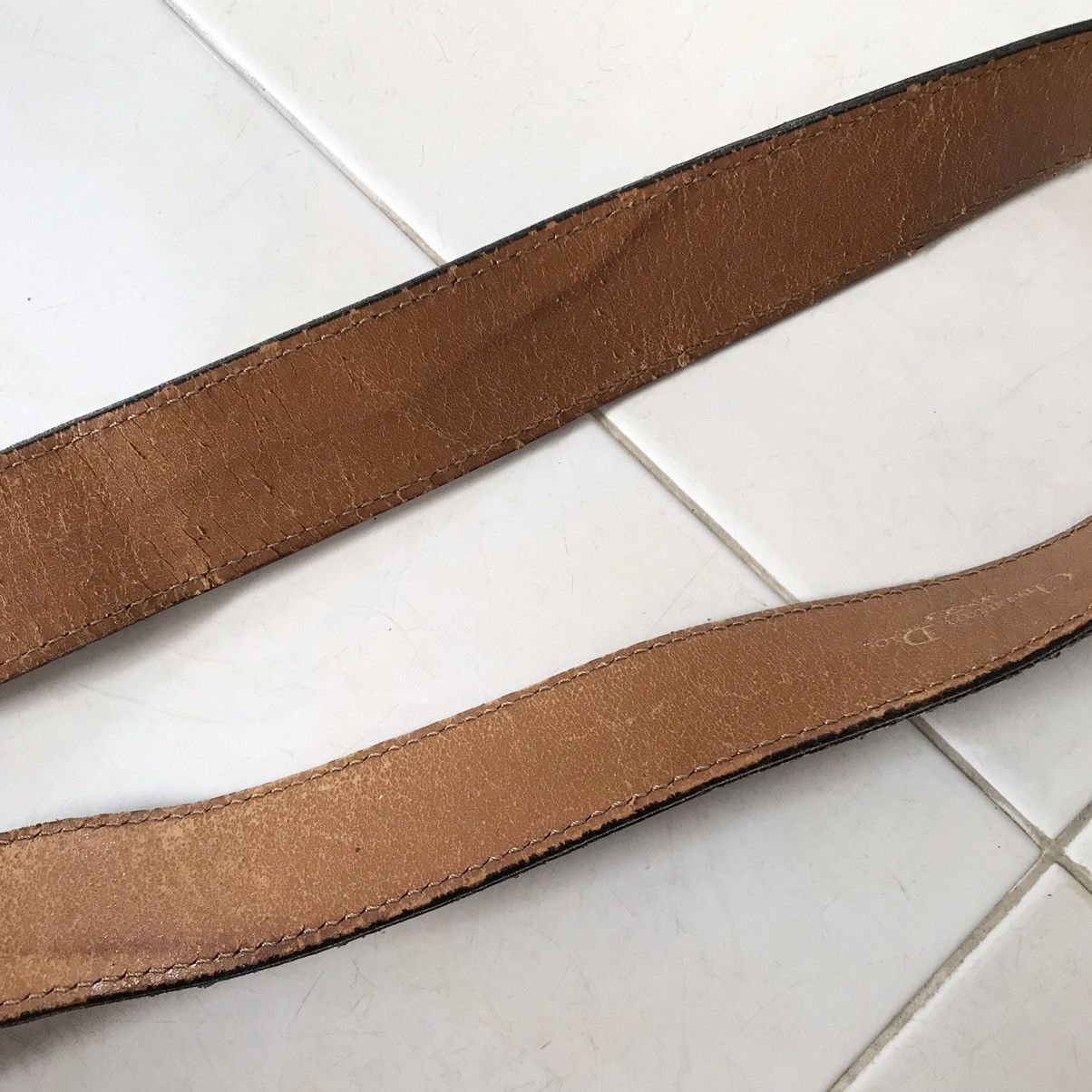 Christian Dior Monsieur Vintage Christian Dior Monsieur Leather Ratchet Belt Size ONE SIZE - 6 Thumbnail