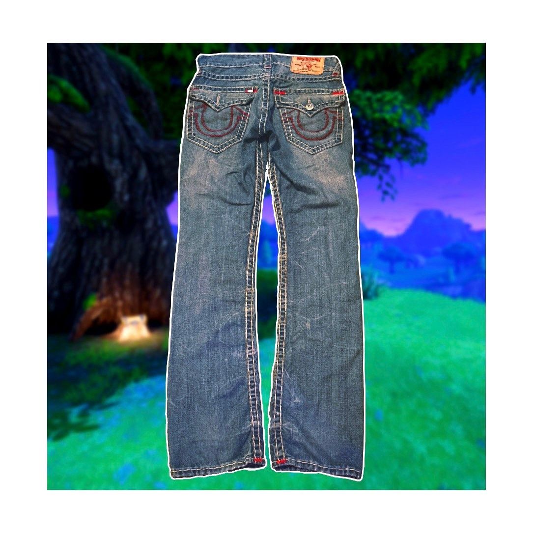 True Religion true religion super t thick stitching jeans Size US 28 / EU 44 - 1 Thumbnail