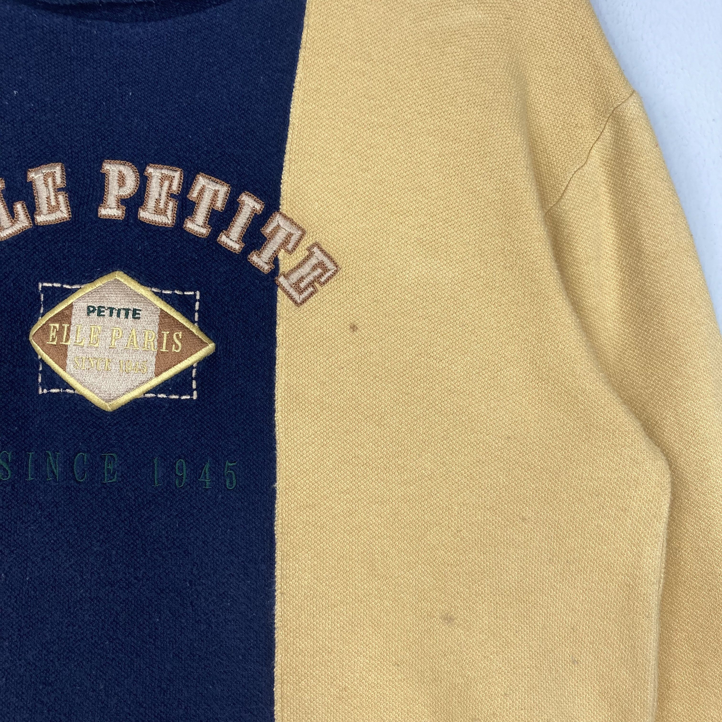 Designer Vintage ELLE PETITE By Elle Paris Crewneck Sweatshirt Size US L / EU 52-54 / 3 - 4 Thumbnail