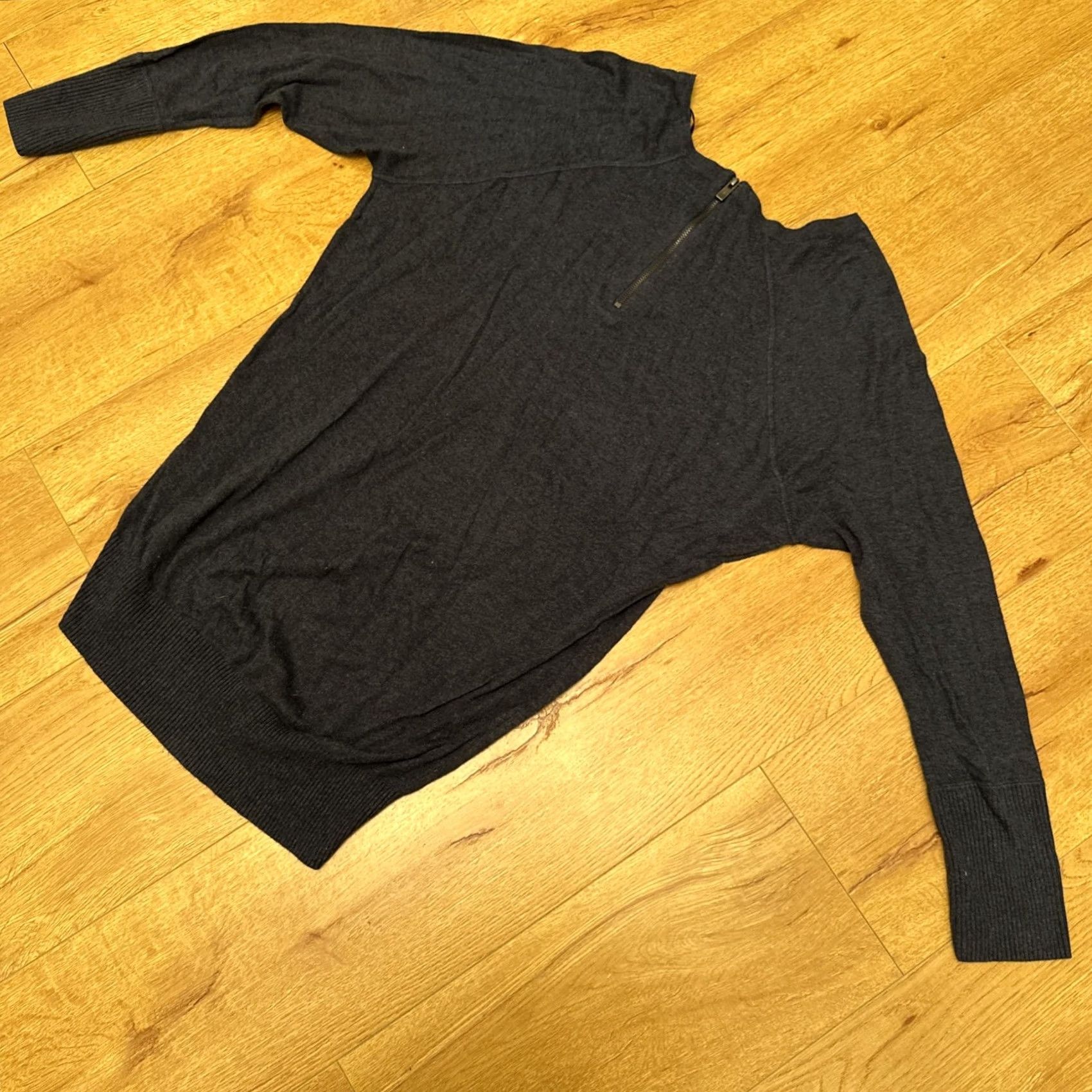 Vintage Shrinking Violet Anthropologie Blue Long Tunic Sweater Zip Back Detail Boho L Womens Sweater Size L / US 10 / IT 46 - 7 Thumbnail