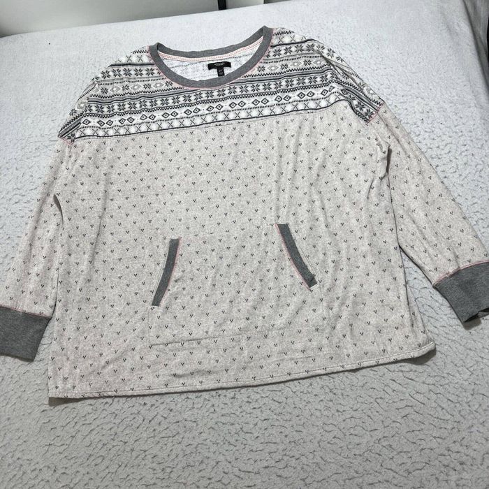 Kohls Simply Vera Vera Wang Crewneck Soft Loungewear Sweatshirt