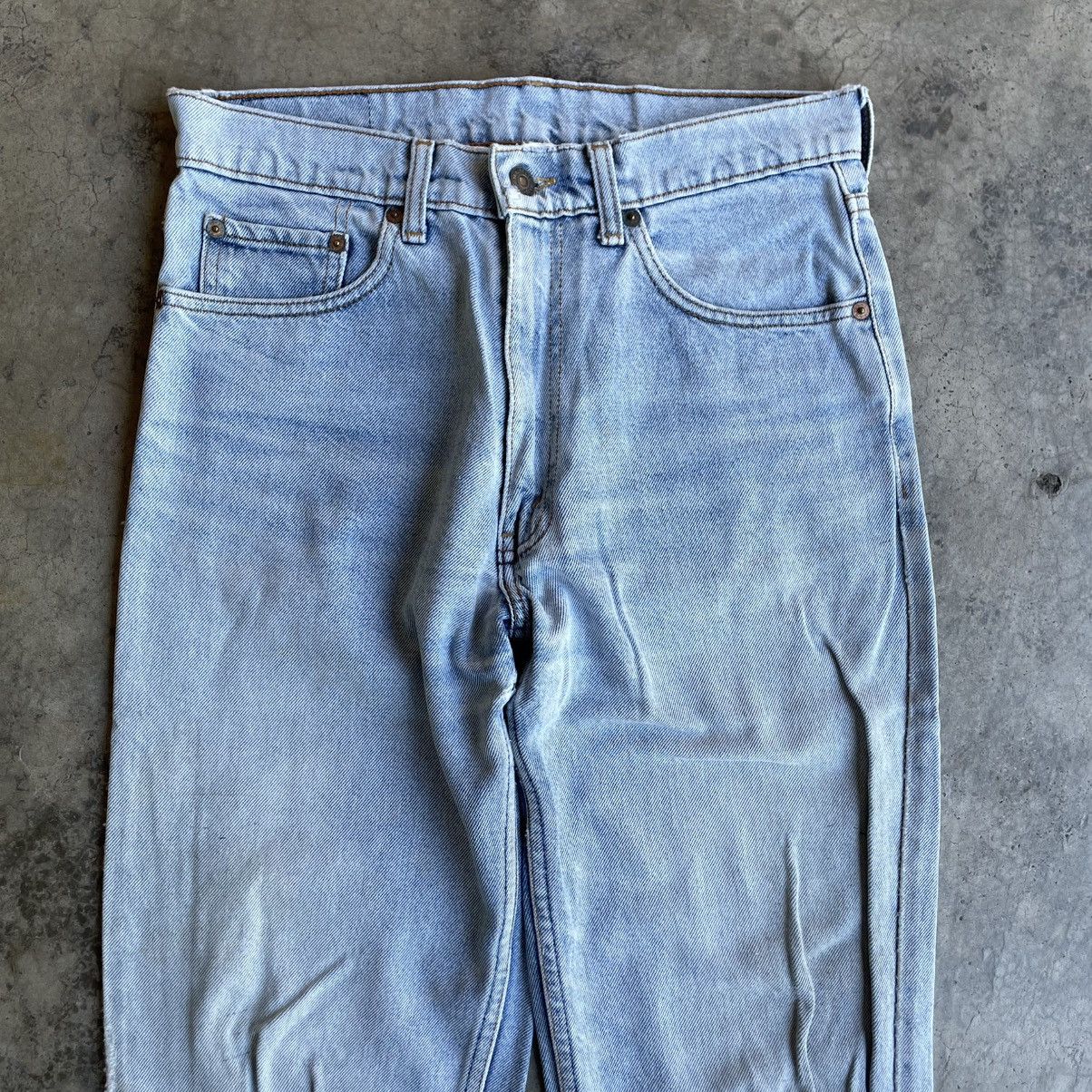 Levi's Vintage Clothing 🔥Vintage Levis Stoned Washed Ripped Distress Dirty Jeans Size US 30 / EU 46 - 2 Thumbnail
