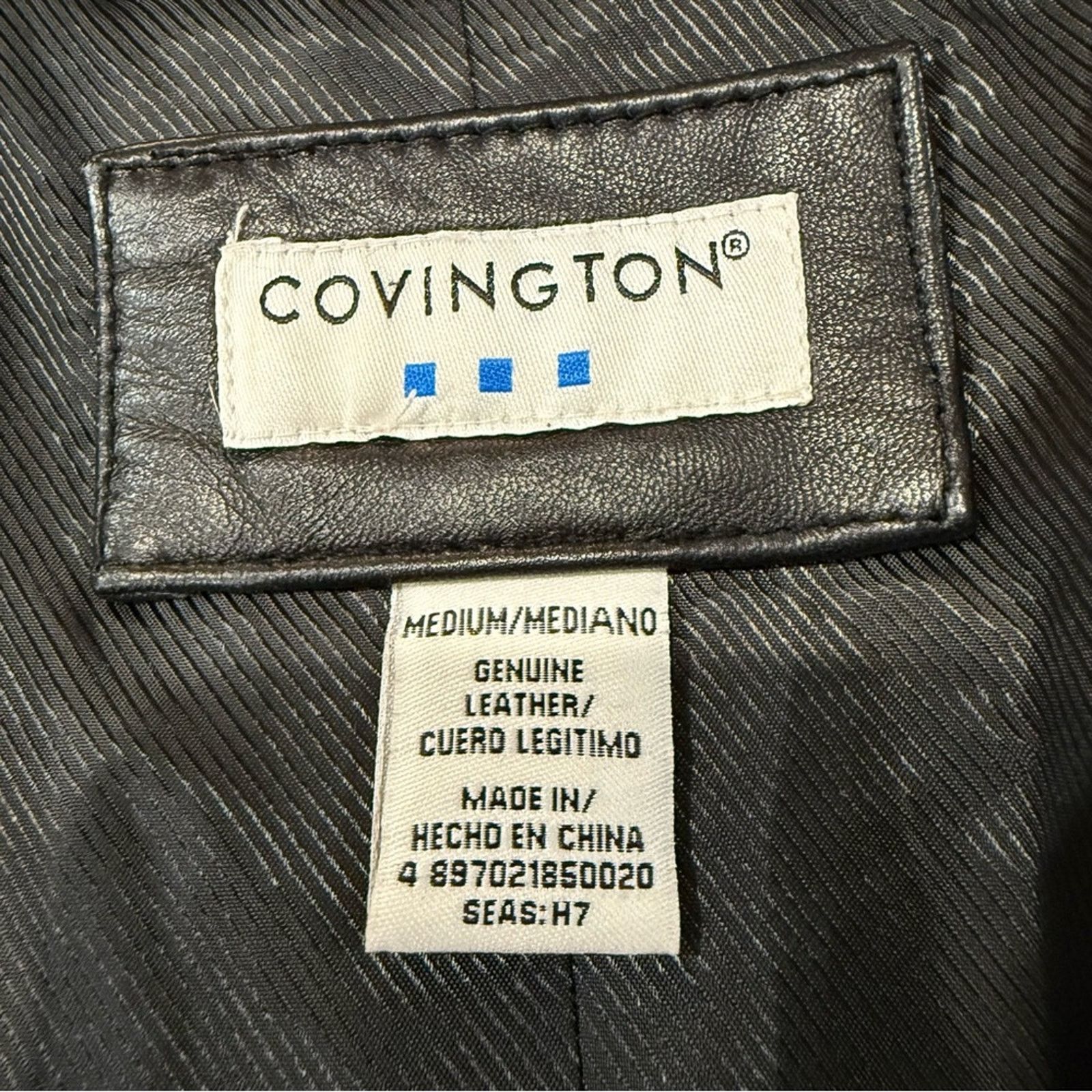 Covington Covington Quilted Button Front Leather Jacket Womens Medium Size M / US 6-8 / IT 42-44 - 5 Thumbnail