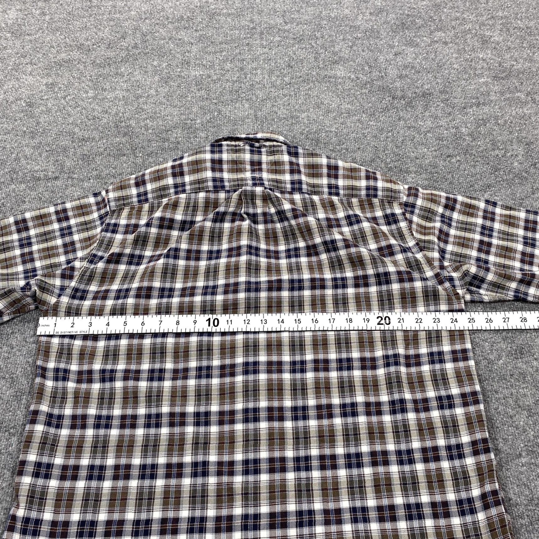 Tommy Hilfiger Tommy Hilfiger Shirt Mens Large Blue Plaid Long Sleeve Button Up Casual Cotton Size US L / EU 52-54 / 3 - 5 Thumbnail