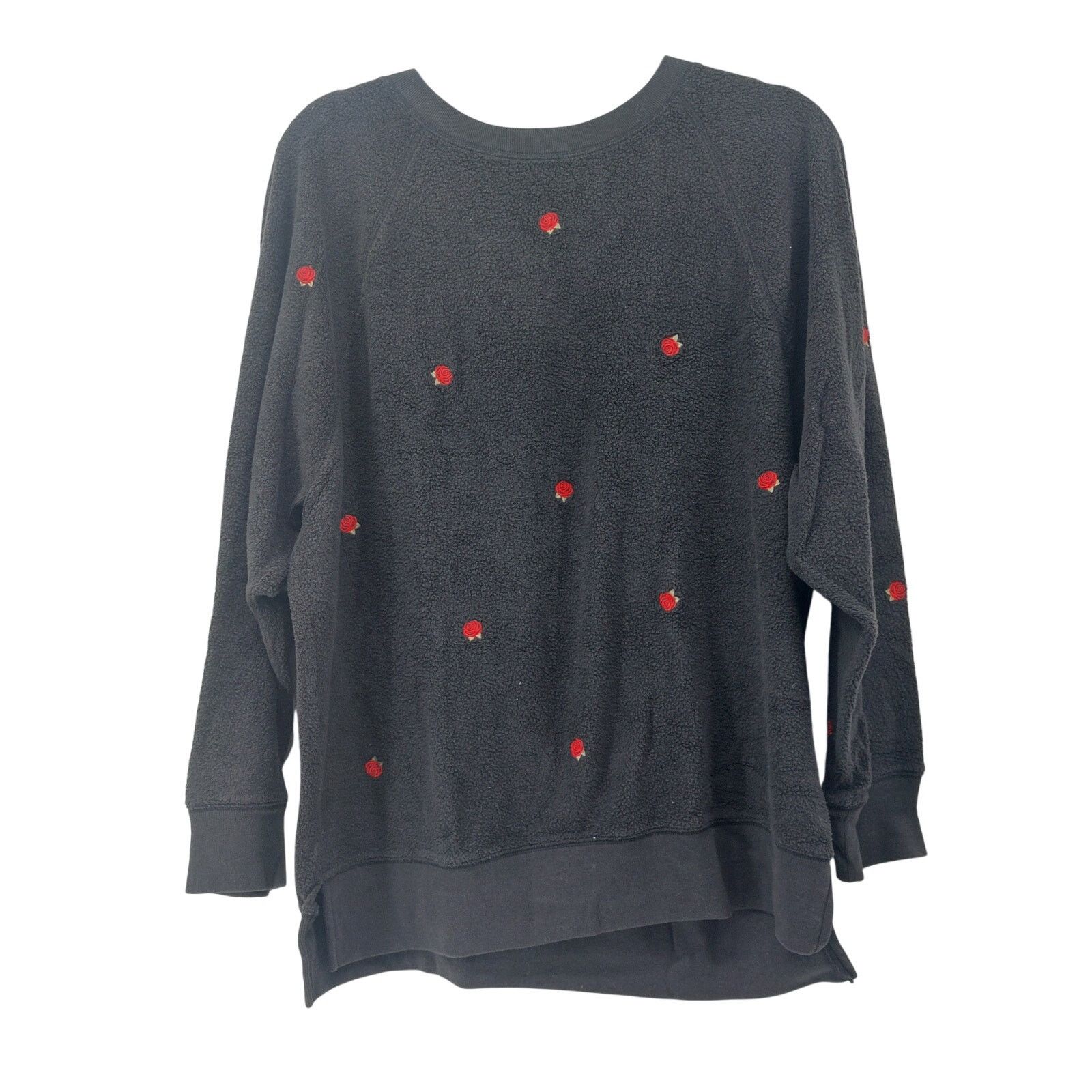 Victoria's Secret Victoria Secret Black Red Rose Sweater Size M Floral Casual Size M / US 6-8 / IT 42-44 - 1 Thumbnail