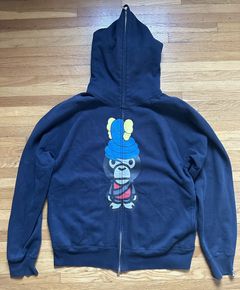 Light blue bape online hoodie