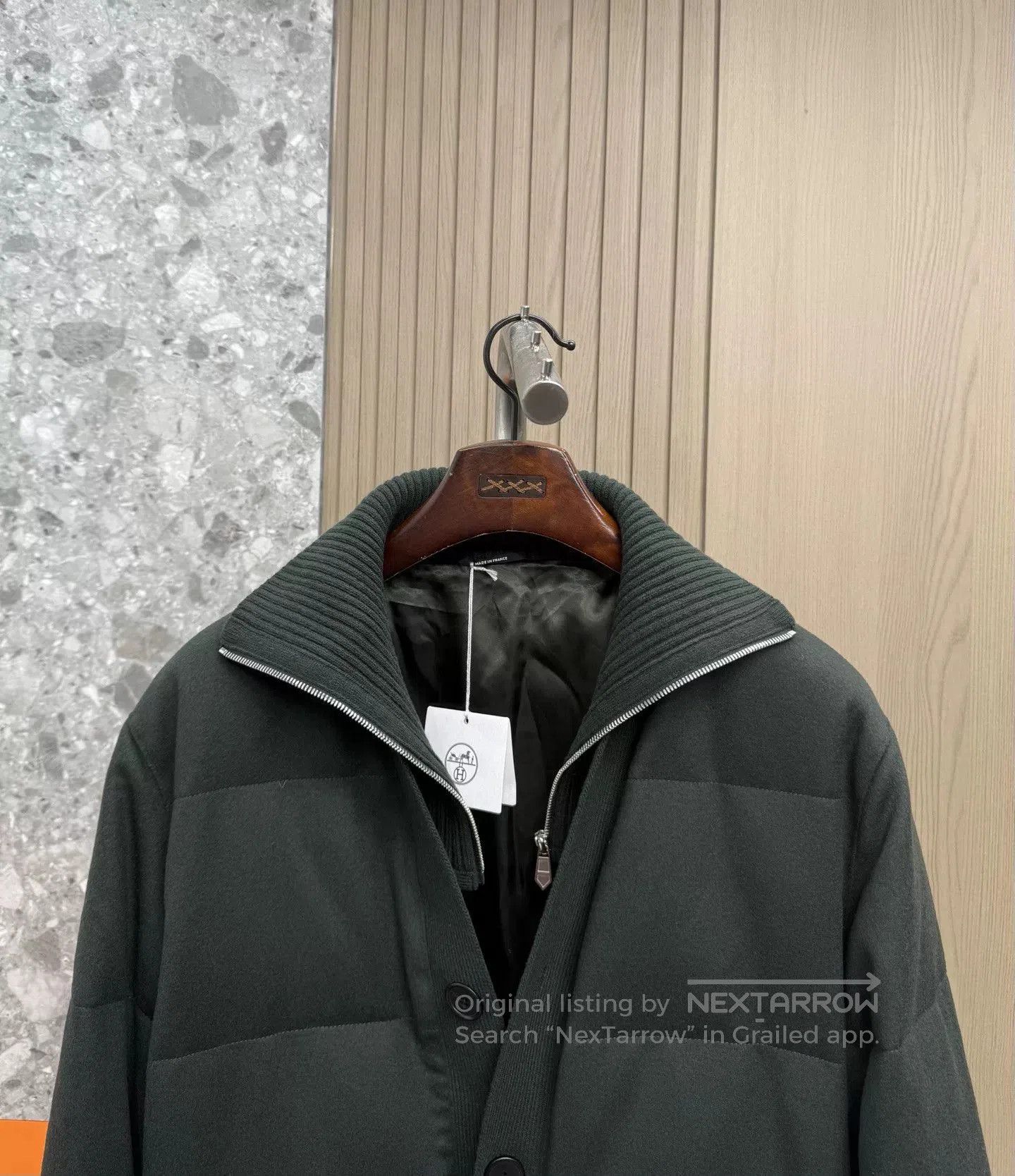 Hermes Hermes Cashmere Knitted Collar Down Jacket. Size US L / EU 52-54 / 3 - 3 Thumbnail