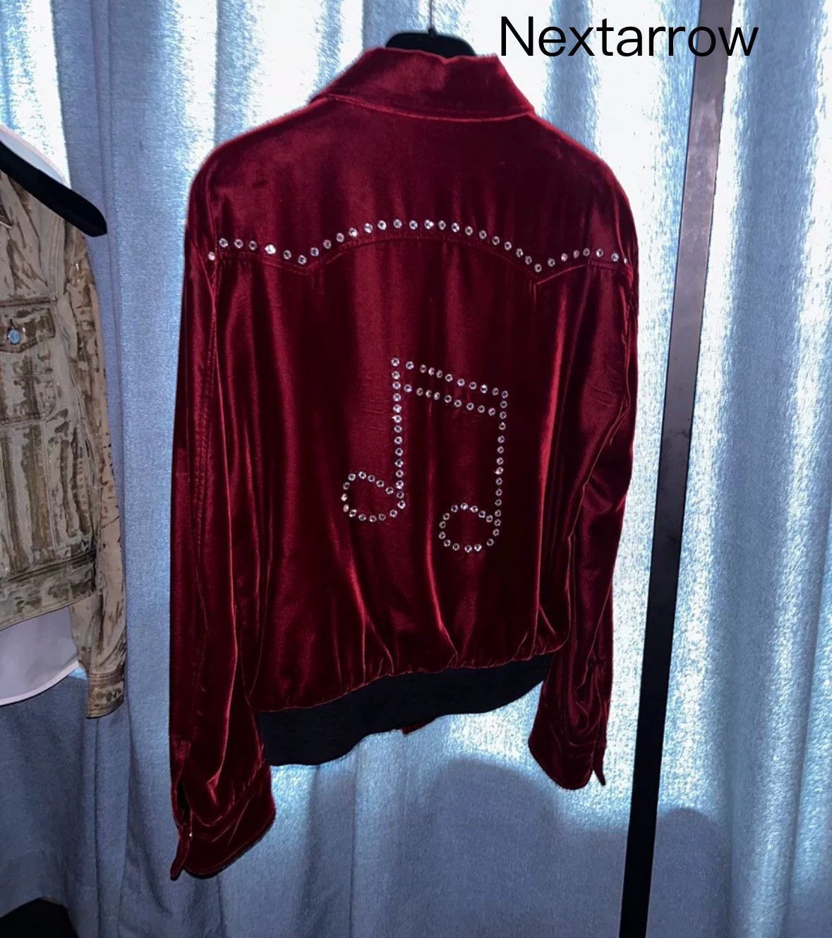 Saint Laurent Paris × Yves Saint Laurent Saint Laurent slp16FW wine red jacket 2412-Nextarrow Size US S / EU 44-46 / 1 - 2 Thumbnail