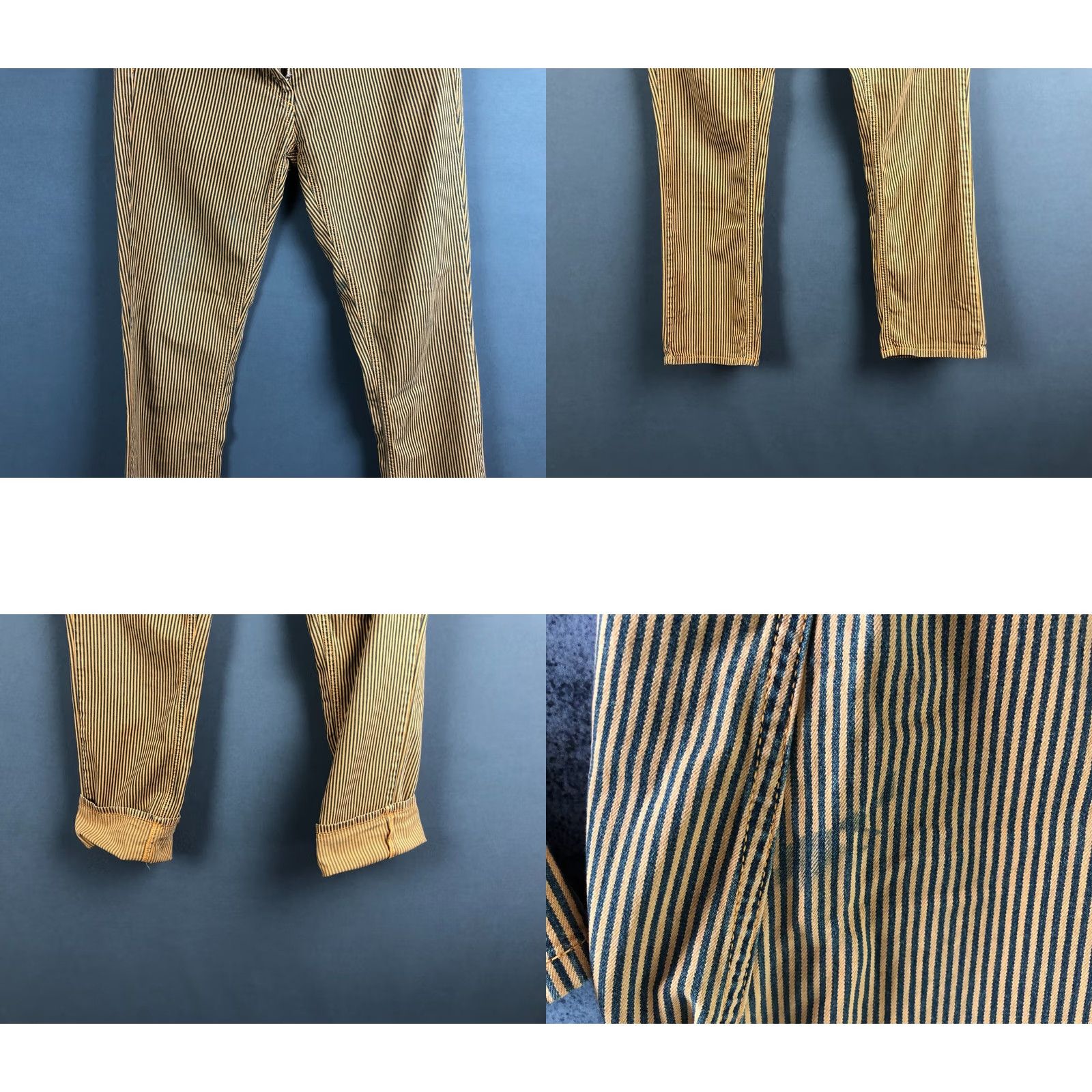 Vintage Etoile Isabel Marant Pants Cotton Women Size 2 Yellow Striped Pants Women Regular Cotton 26.4in Inseam Yellow Striped Etoile Isabel Marant Women Pants Size 26" / US 2 / IT 38 - 8 Thumbnail