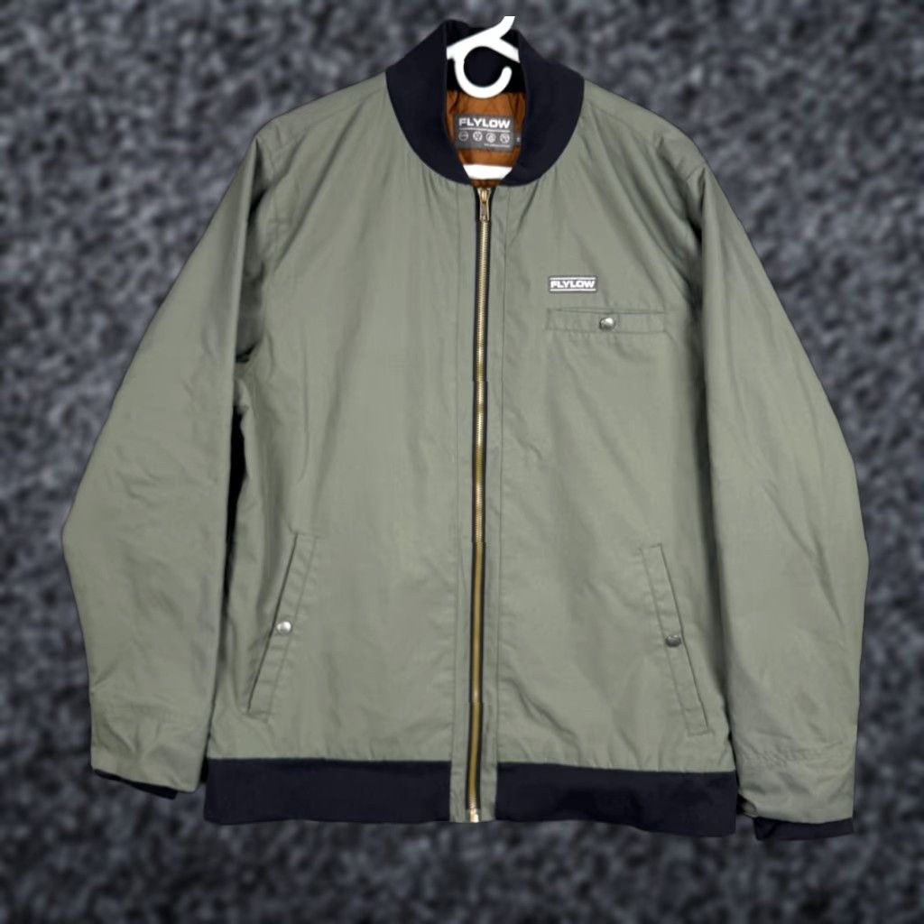 Flylow Flylow Bomber Jacket Mens Size M Green Outdoor Lined Nylon Lightweight Zip Regular 90s? Size US M / EU 48-50 / 2 - 1 Thumbnail