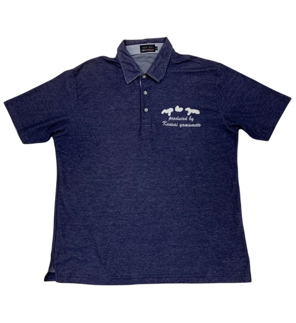 Kansai Yamamoto Kansai Yamamoto Denim Polo (RARE) Size US L / EU 52-54 / 3 - 1 Thumbnail