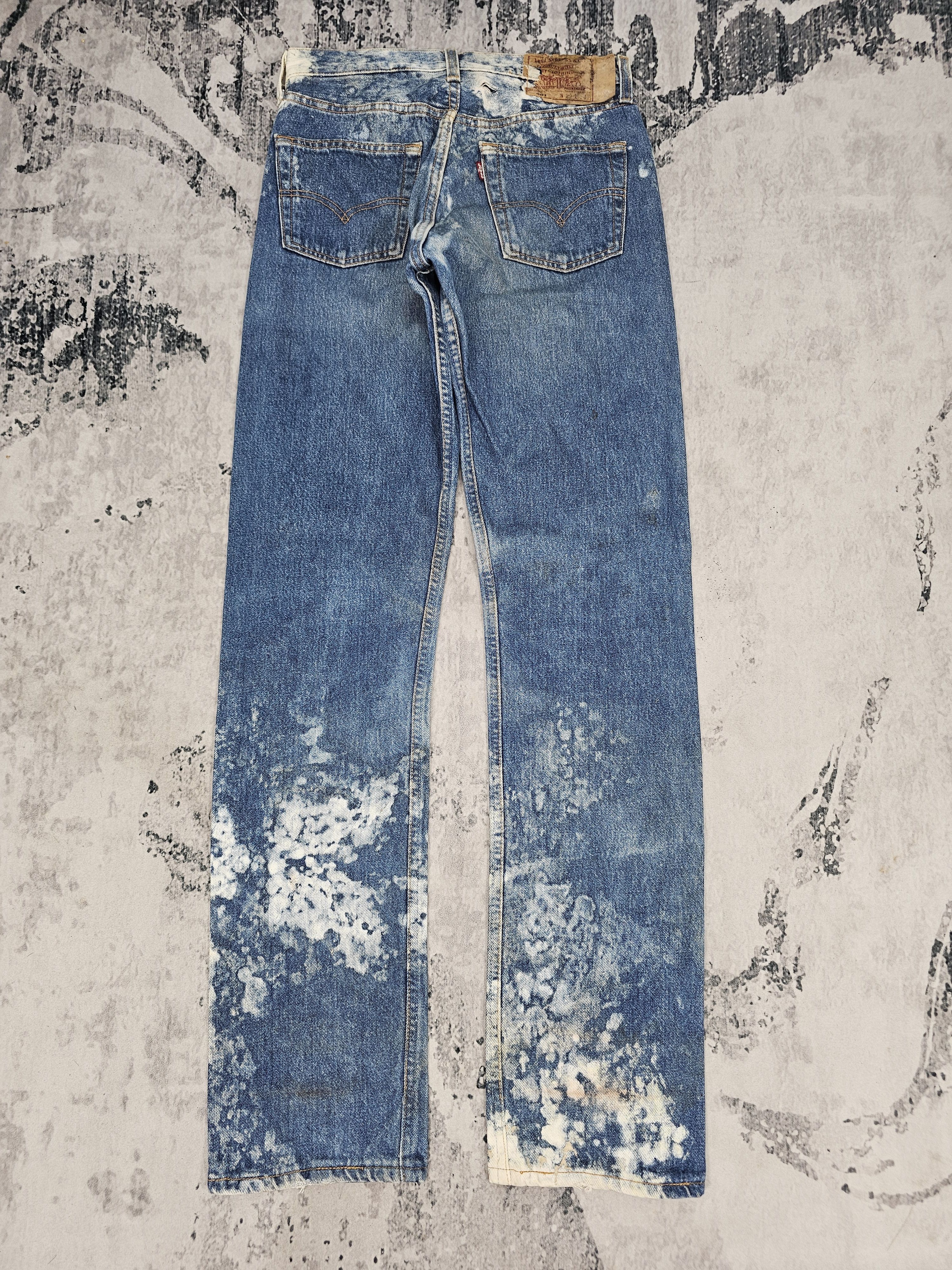 Levi's Vintage Clothing Vitg90's LEVIS 501 Bleached Effect Jeans Made In USA L0554 Size US 29 - 2 Thumbnail
