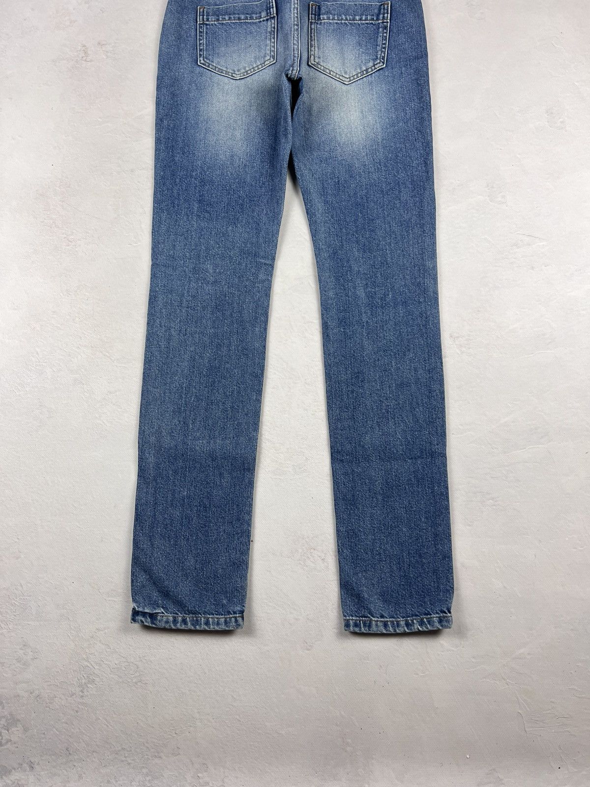Alexander McQueen × Japanese Brand × Vintage Japanese Avant Garde Alexander McQueen Denim Classic Y2k Size US 26 / EU 42 - 2 Thumbnail