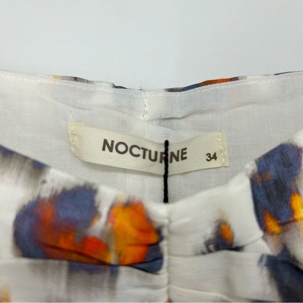 NOCTURNE NOCTURNE LEOPARD PATTERN RUCHED CROPPED TOP BLOUSE Size XS / US 0-2 / IT 36-38 - 3 Thumbnail