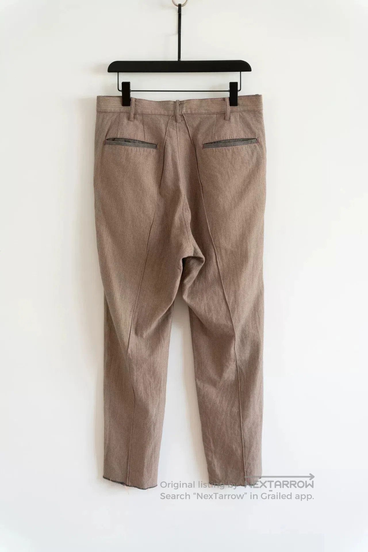 Sulvam Sulvam Knife Edge Pants in Beige. Size US 42 / EU 58 - 2 Thumbnail