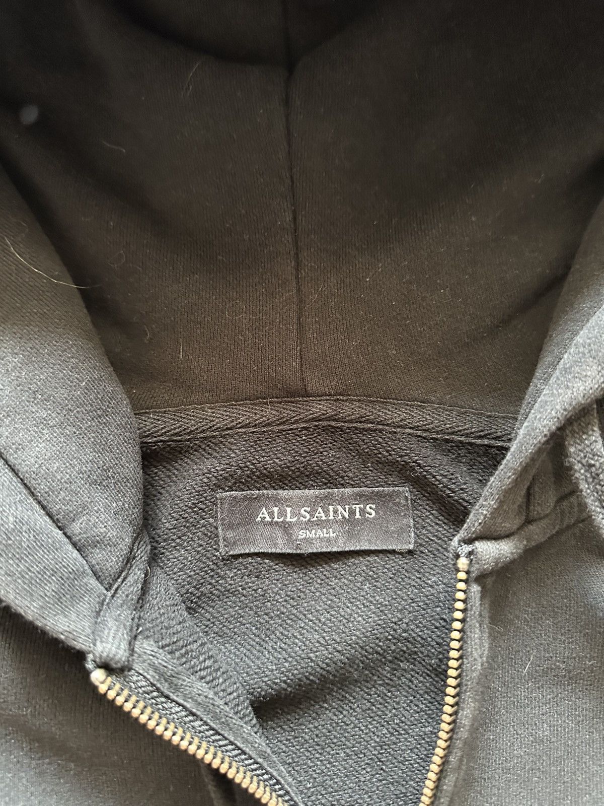 Allsaints Vintage Allsaints Zip Hoodie Black Mini Logo Y2K USA Size US S / EU 44-46 / 1 - 5 Thumbnail