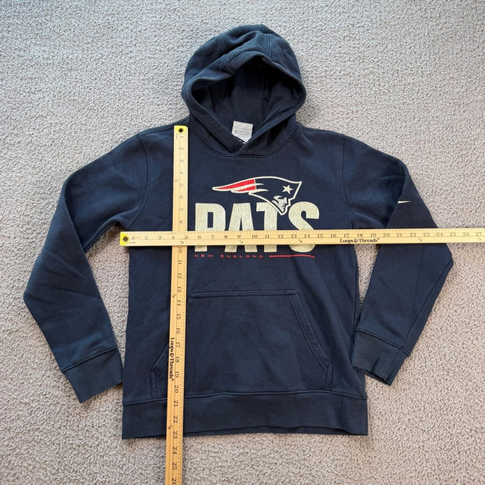 Nike Nike New England Patriots Hoodie Navy Blue Youth Large Size US L / EU 52-54 / 3 - 3 Thumbnail