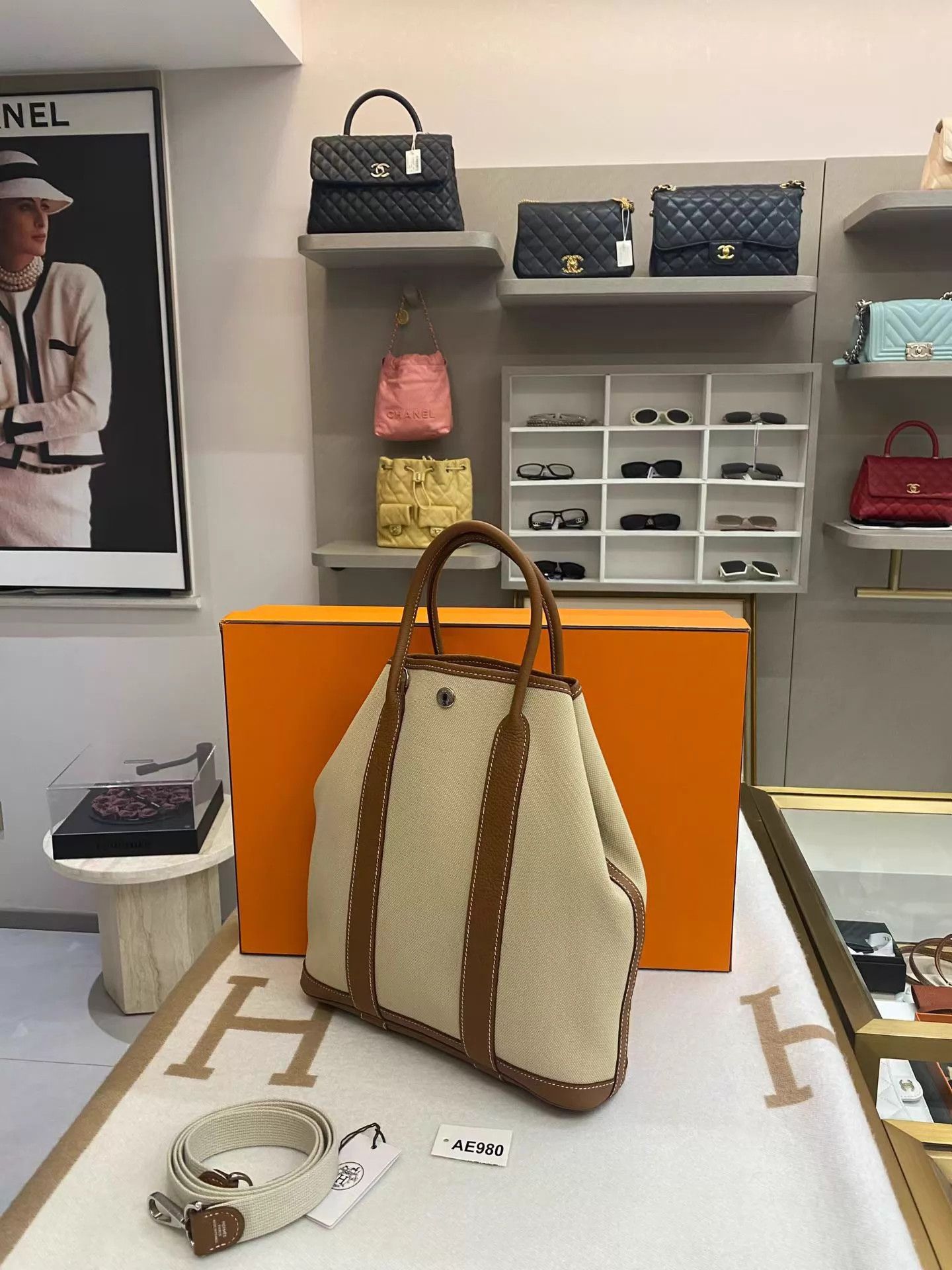 Hermes Hermes Garden File 28 Ivory & Gold Brown Silver Z Box Strap Size ONE SIZE - 5 Thumbnail