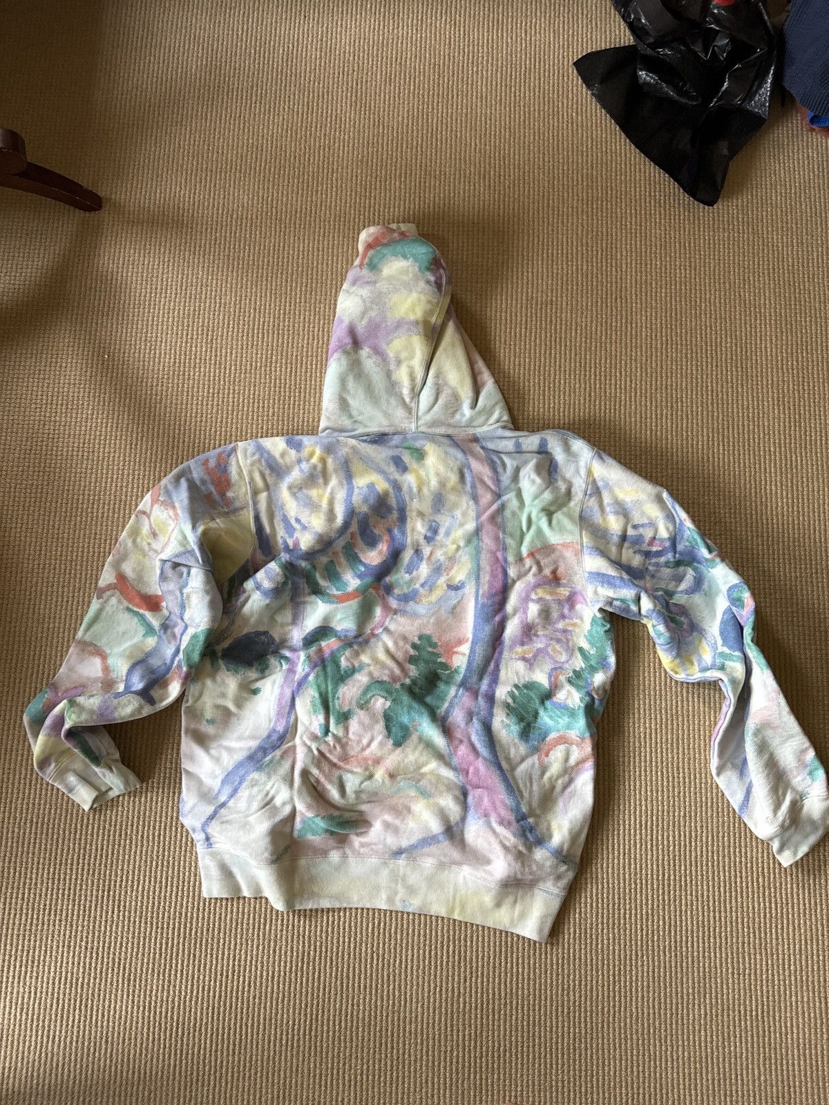 Vintage Supreme Landscape Tie Dye Hoodie 2018