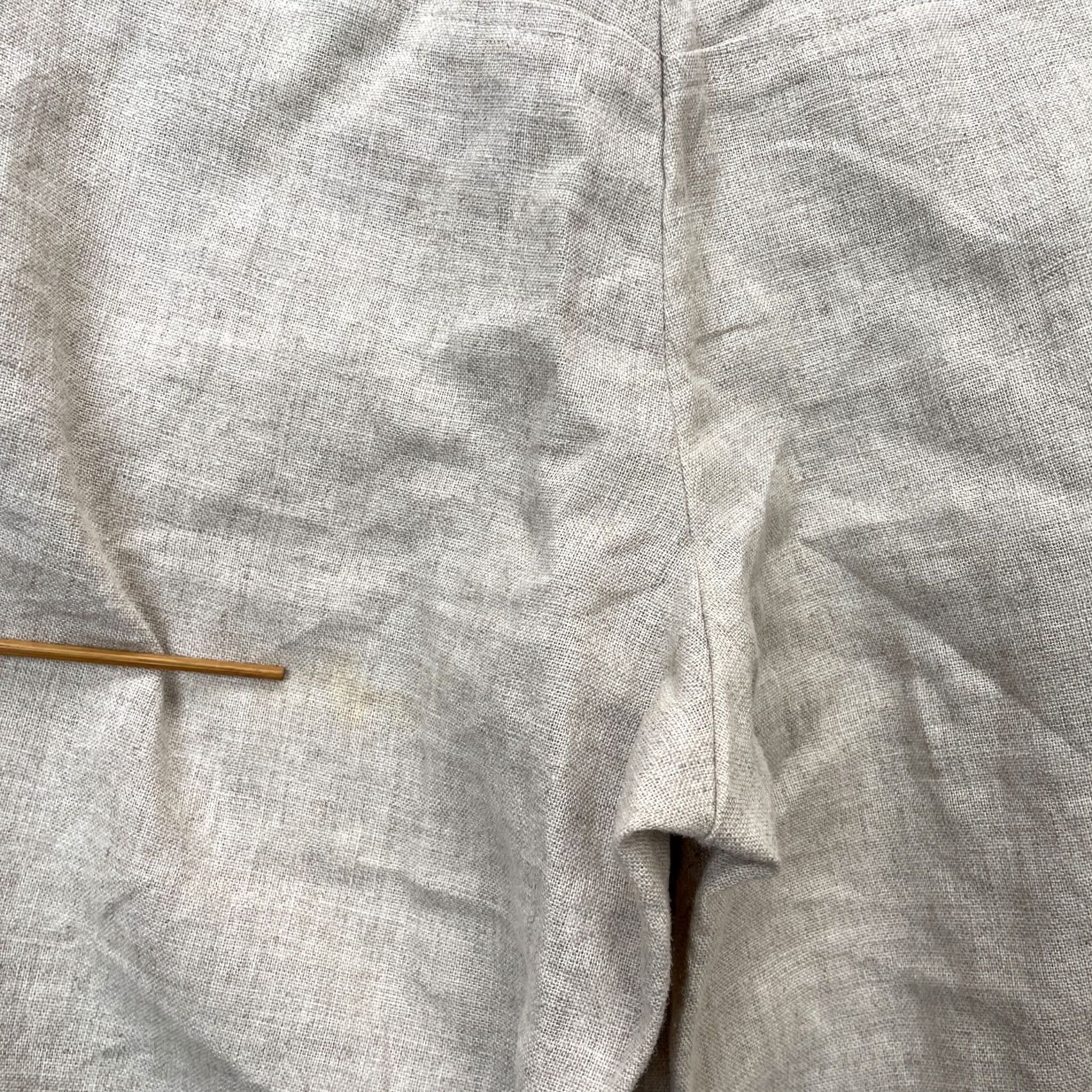 Vintage VINTAGE Babette Bermuda Shorts Womens XS Beige Linen Cuffed Beach Resort Size 26" / US 2 / IT 38 - 6 Thumbnail