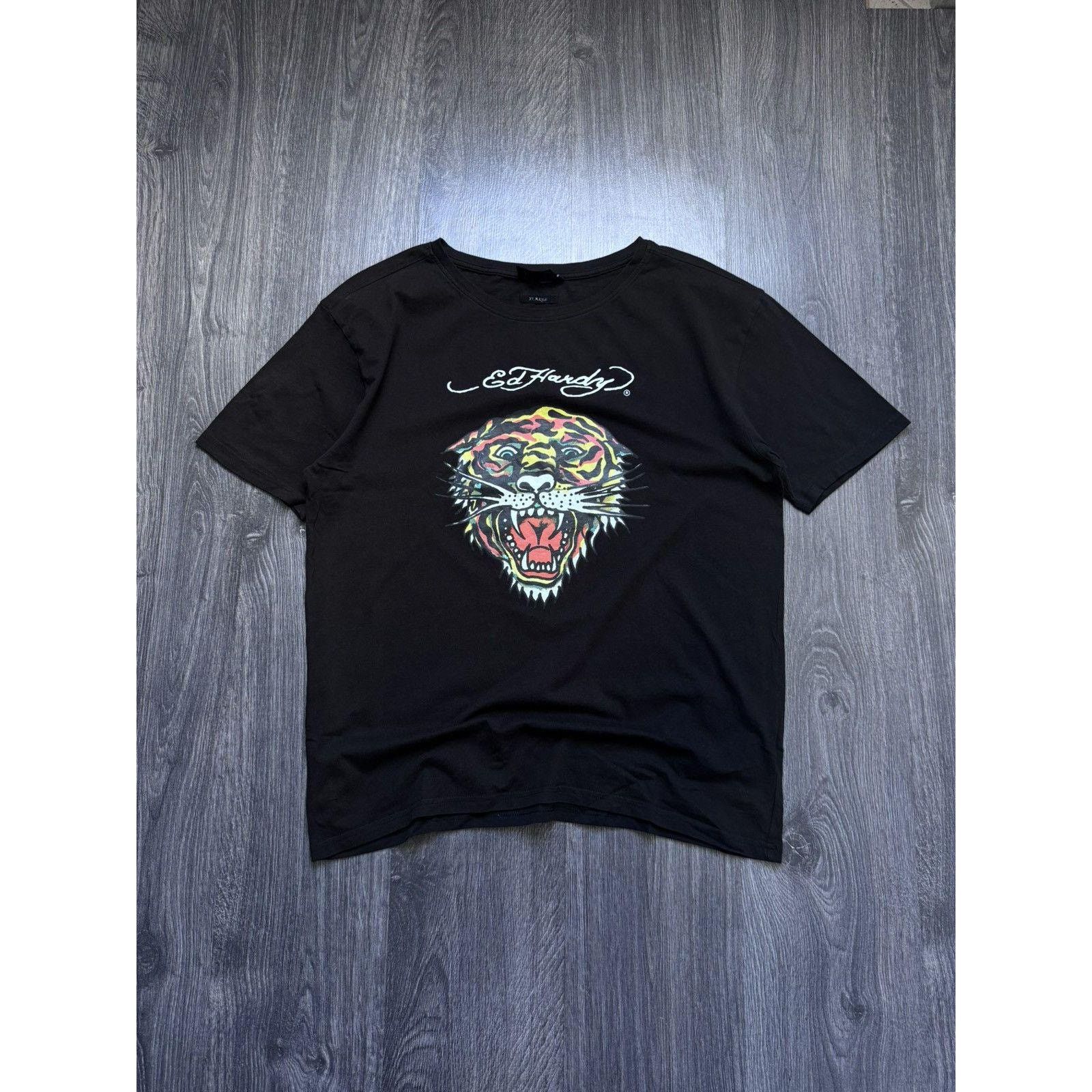 Ed Hardy Vintage Ed Hardy Tiger Japanese Style Print T-shirt Size US XL / EU 56 / 4 - 1 Thumbnail