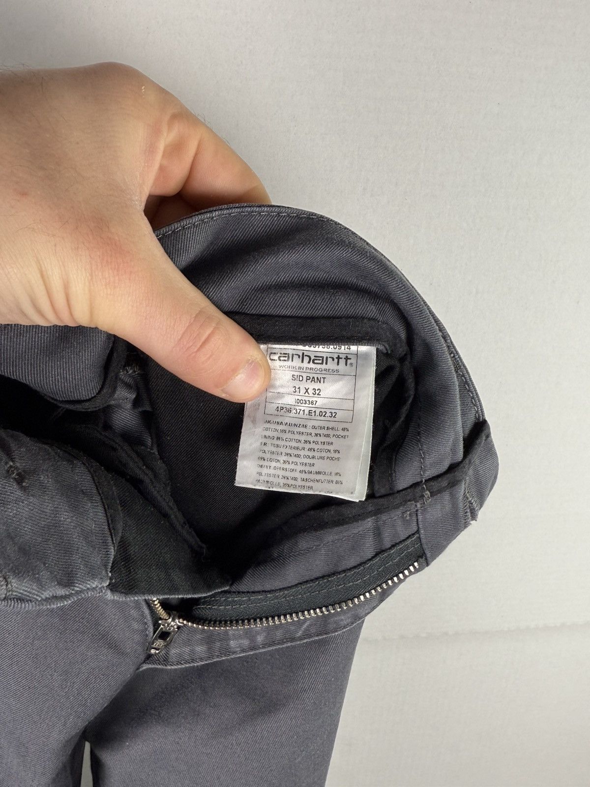 Carhartt Wip Carhartt WIP Sid Pant Grey Slim Fit Streetwear Essential Size US 31 - 4 Thumbnail