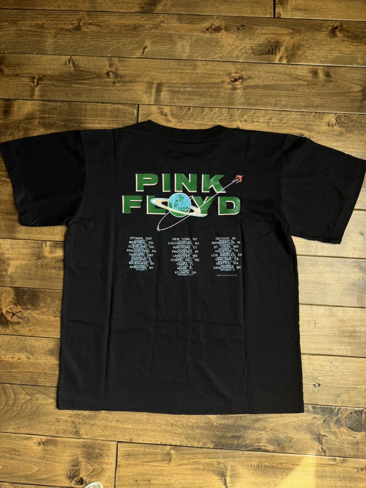 Vintage Rare Vintage Pink Floyd 80s Dark Side Band Tee Single Stitch Size US L / EU 52-54 / 3 - 2 Thumbnail