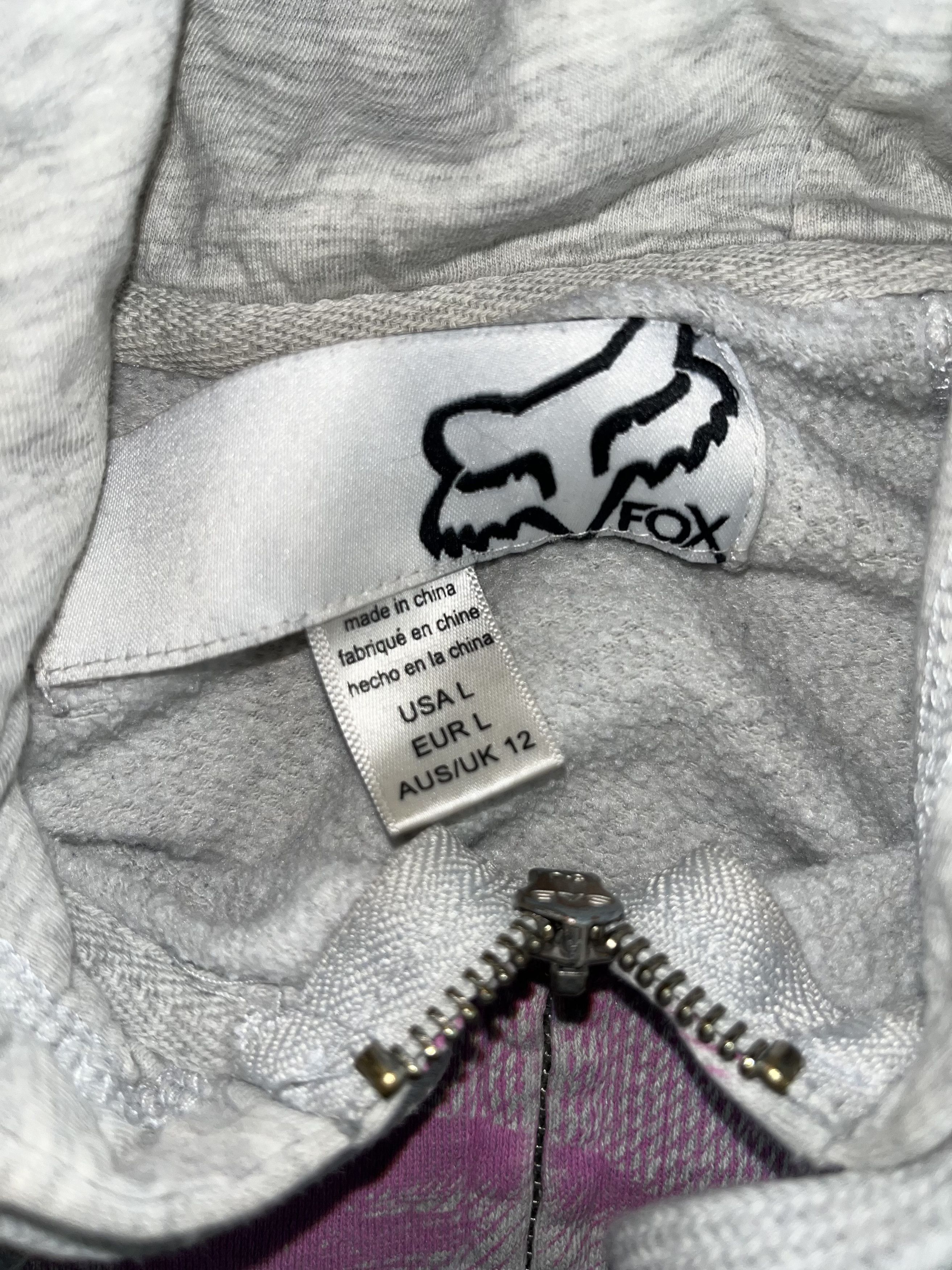 Fox Racing × Vintage Y2K FOX Racing Zip-Up Sweater Size S / US 4 / IT 40 - 4 Thumbnail