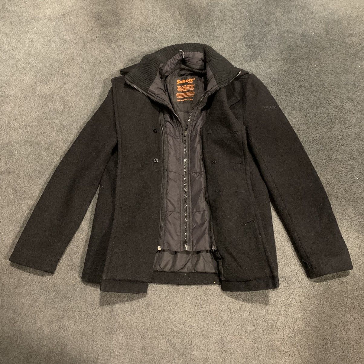 VINTAGE SCHOTT NYC CYCLONE PEACOAT