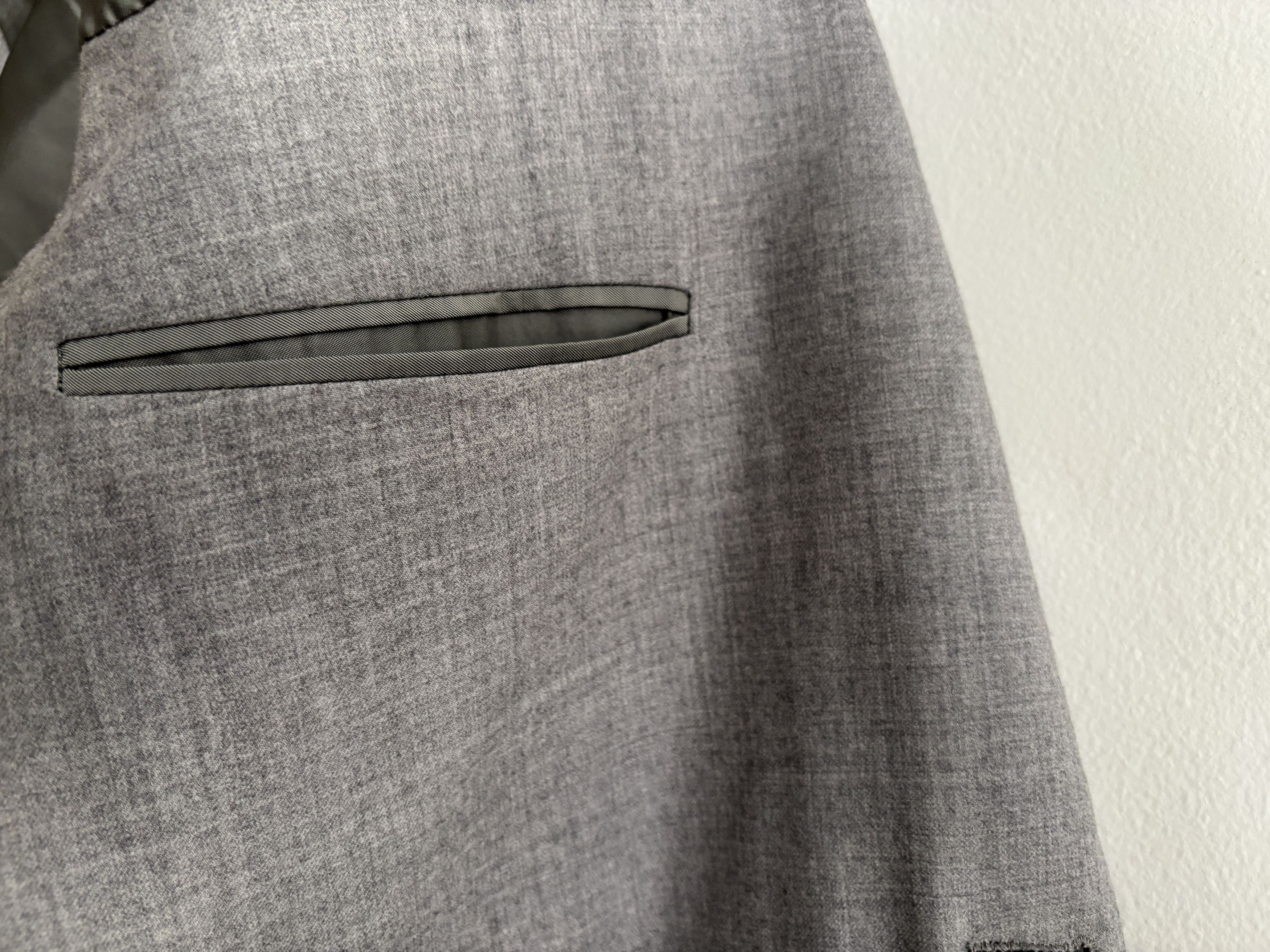 Ralph Lauren Purple Label $2900 NEW Grey Wool Unfinished Sport Coat / Blazer 40-42 Size 42R - 6 Thumbnail