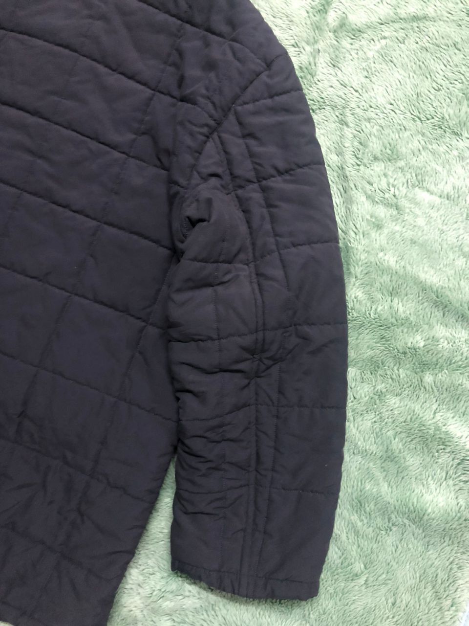 Vintage Vintage Ital Style Quilted Down Coat Jacket Leather Collar Size US XL / EU 56 / 4 - 14 Thumbnail
