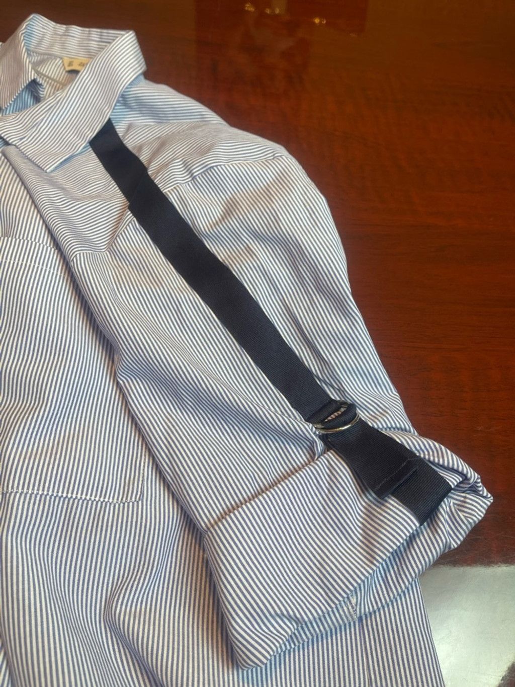 Zara ZARA Stripe Button Down Shirt L Blue White Nautical Blouse Size L / US 10 / IT 46 - 9 Thumbnail