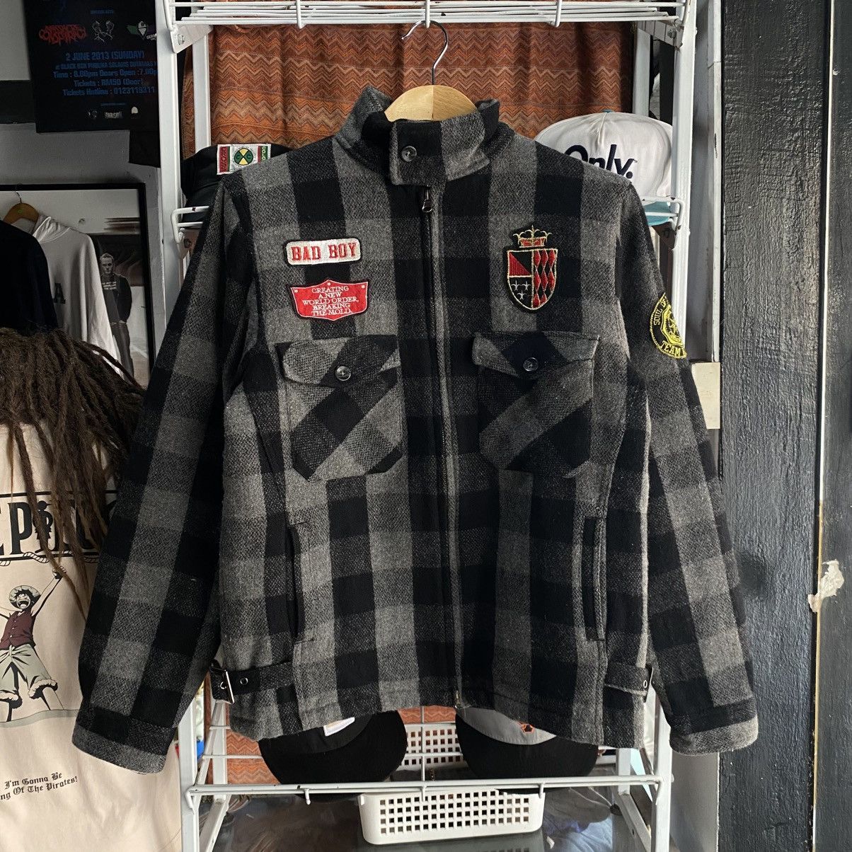 If Six Was Nine 🔥Rare Edge Ridge Bad Boy "Soul of the Street" Plaid Jacket Size US M / EU 48-50 / 2 - 1 Thumbnail