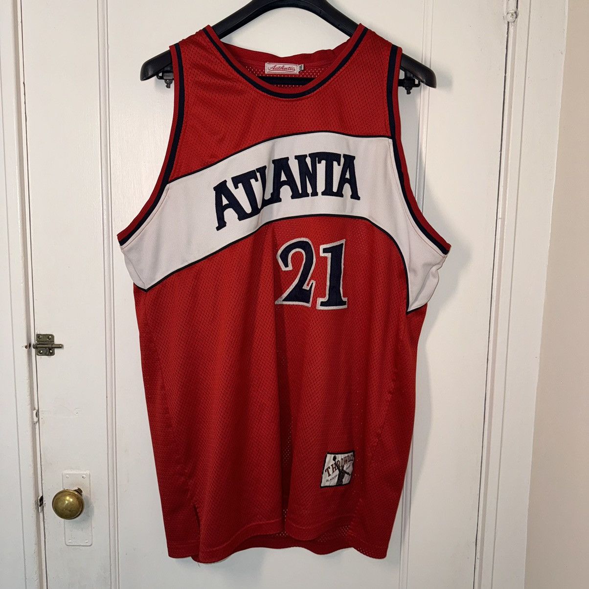 Mitchell & Ness × NBA Mitchell & Ness Hawks #21 Mesh Jersey Rare Vintage Style Size US XXL / EU 58 / 5 - 3 Thumbnail