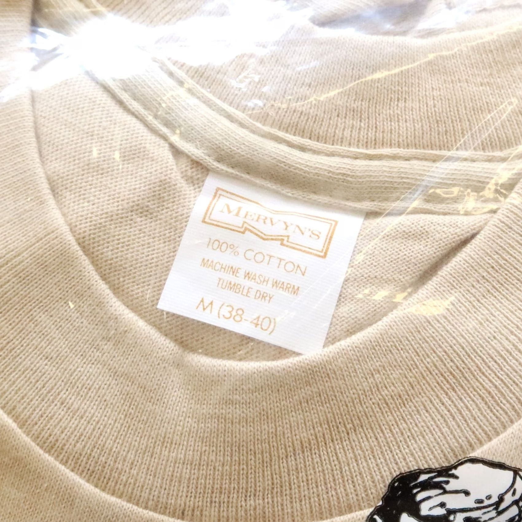 Vintage Vintage Mervyn's Men's Pocket T Shirt M Brown 100% Cotton Deadstock USA Shirt Mens M Size US M / EU 48-50 / 2 - 2 Thumbnail
