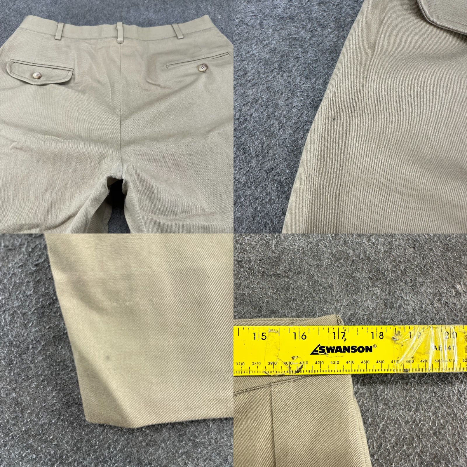 Polo Ralph Lauren VINTAGE Polo Ralph Lauren Pants Mens 34x30 Beige Chino Relaxed Pleated 80s 90s Size US S / EU 44-46 / 1 - 8 Thumbnail