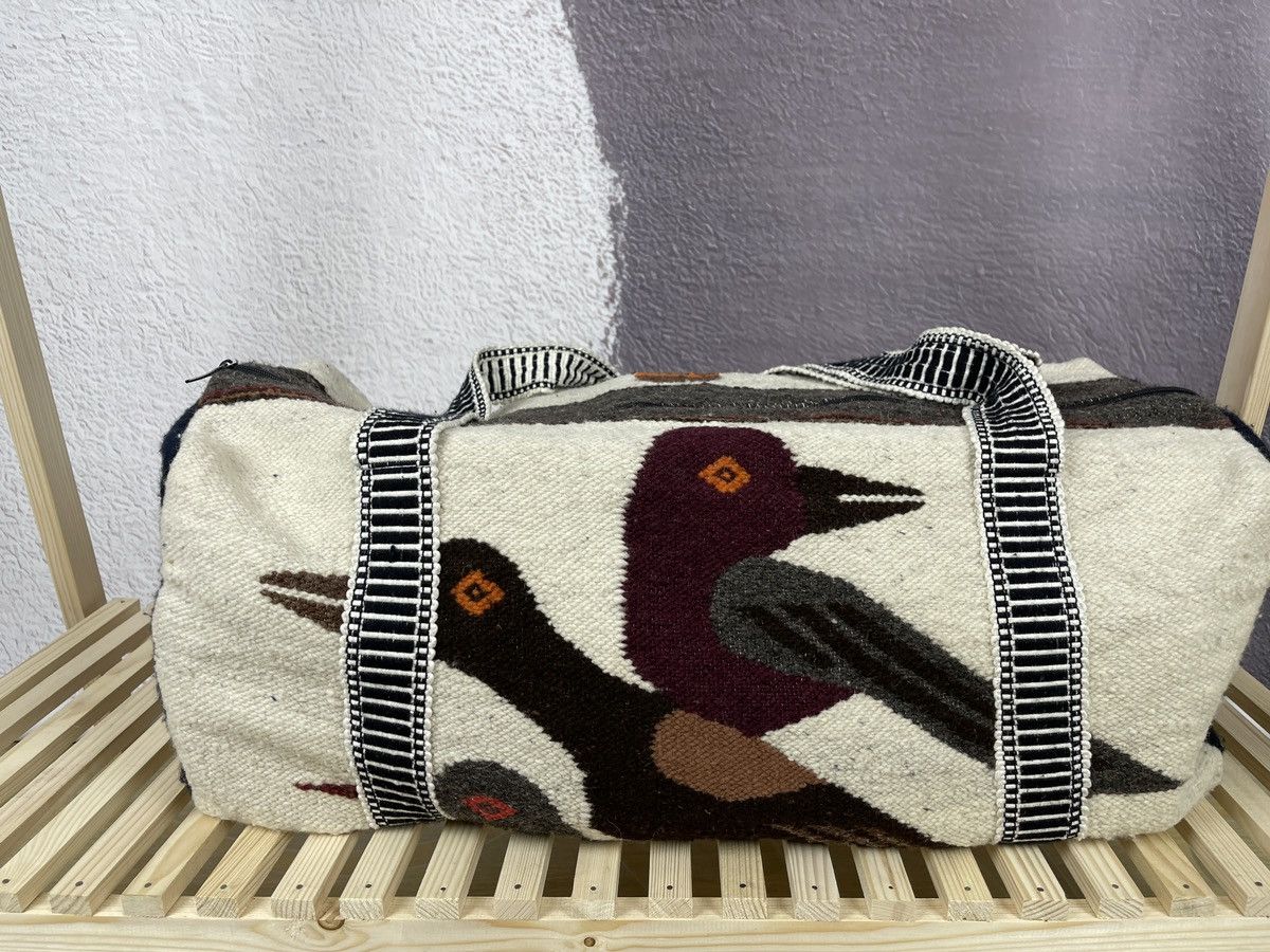 Vintage Vintage Indians style wool bag bird men in hat pattern Size ONE SIZE - 9 Thumbnail