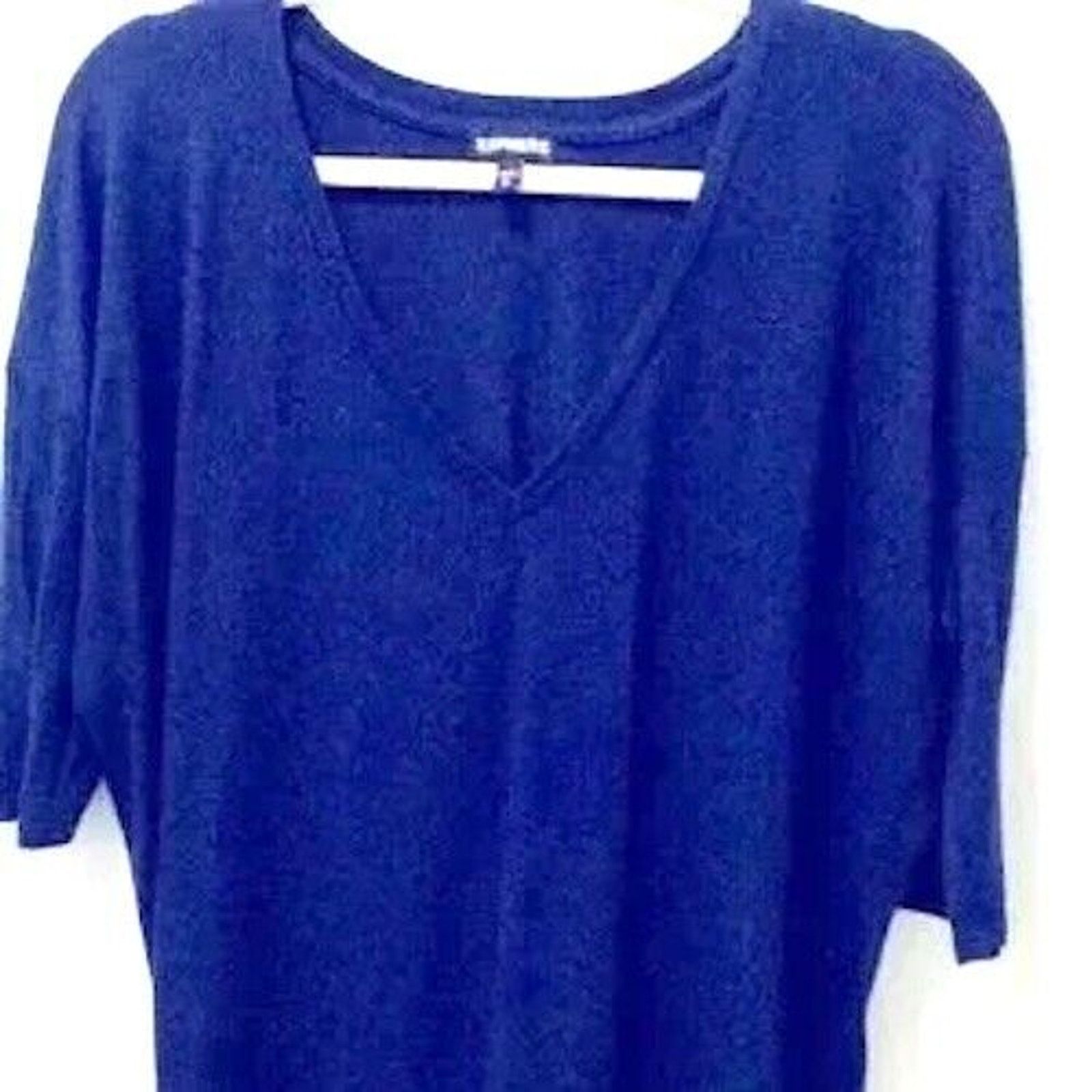 Express Express Women’s Top Size-Medium Navy Blue. Size M / US 6-8 / IT 42-44 - 3 Thumbnail
