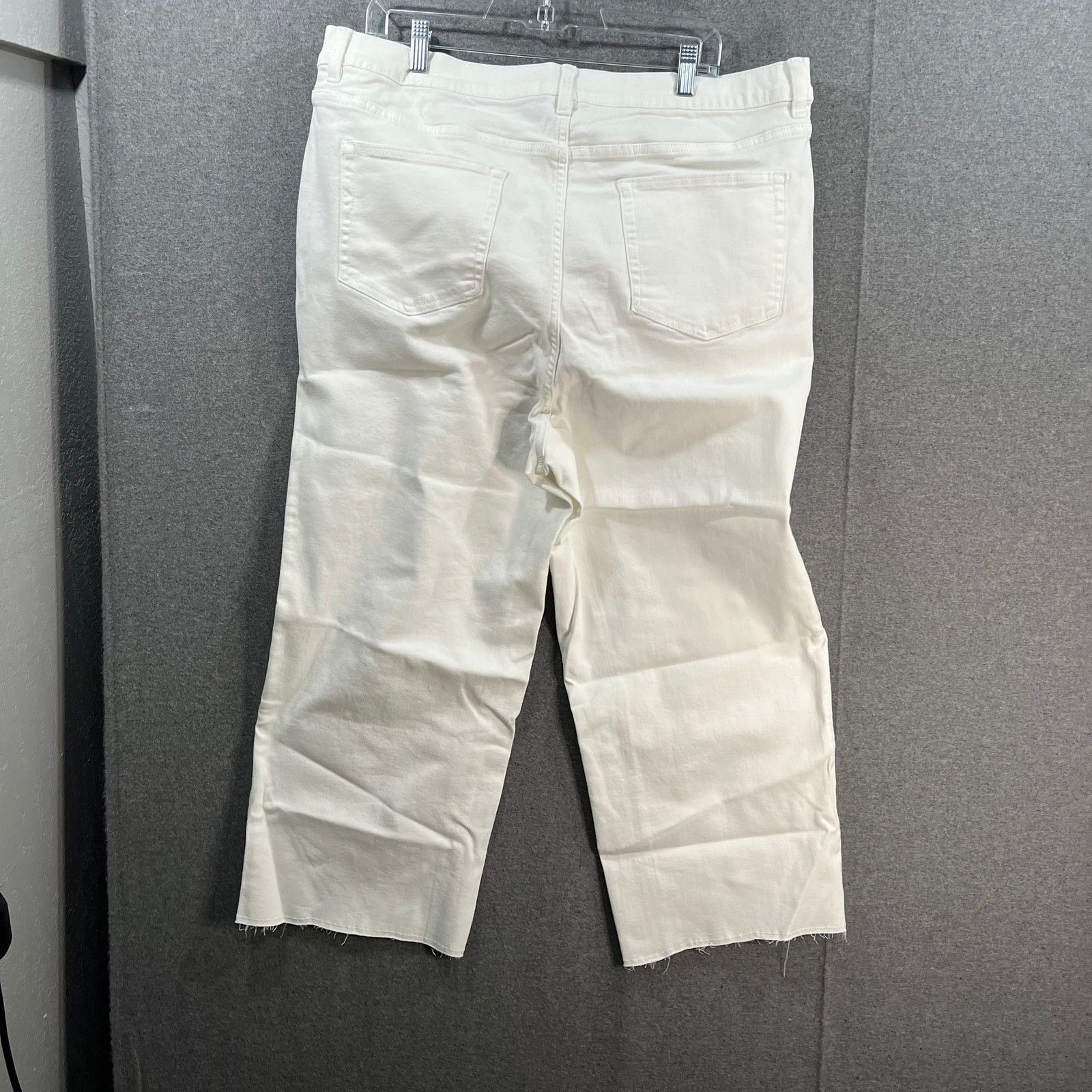 Other Denim & Co. Easy Stretch Denim Cropped Wide Leg Jeans Size 42" / US 20 - 2 Thumbnail