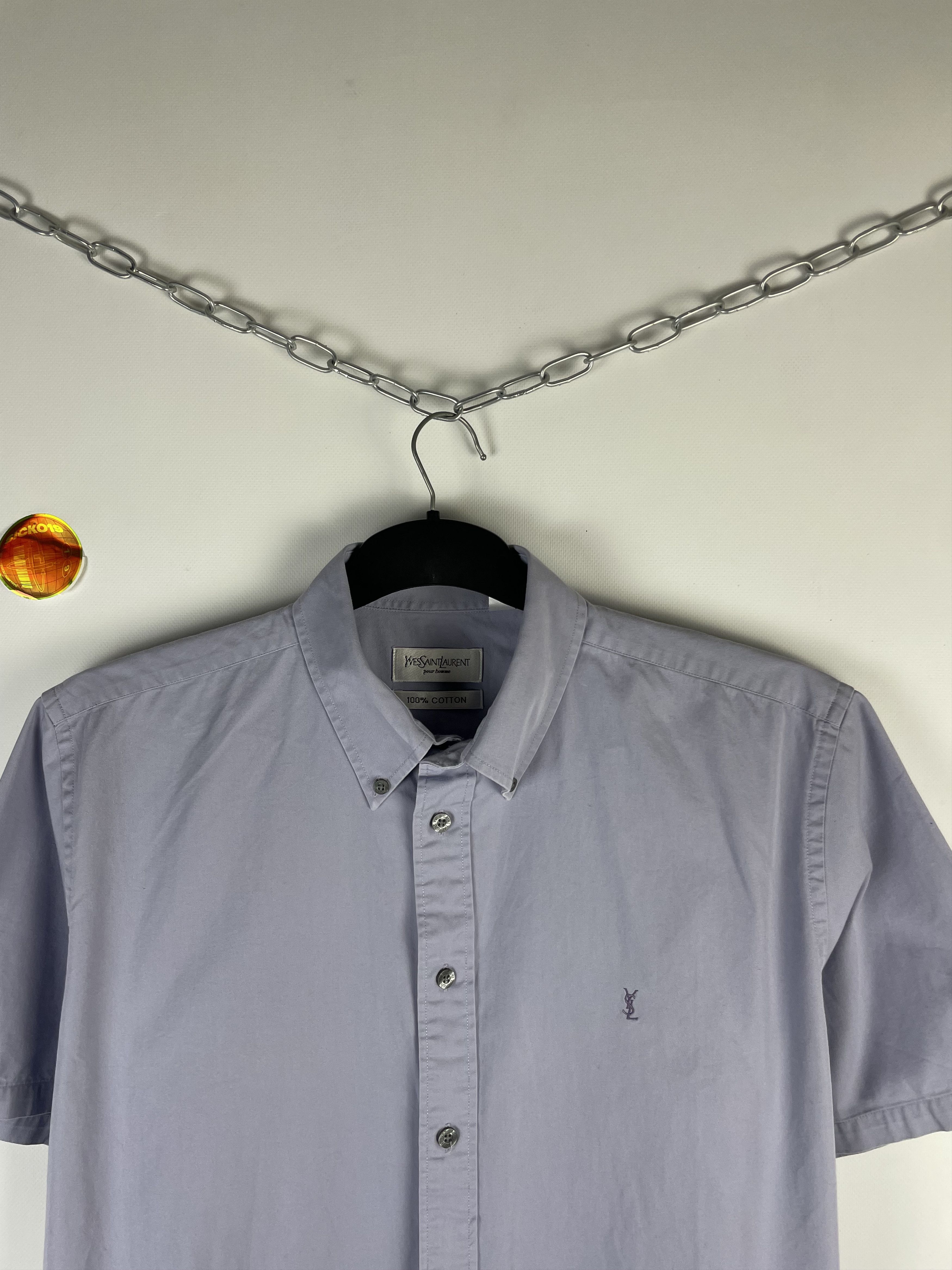 Vintage Vintage Yves Saint Laurent YSL Shirt Button Up Rare Size US M / EU 48-50 / 2 - 3 Thumbnail