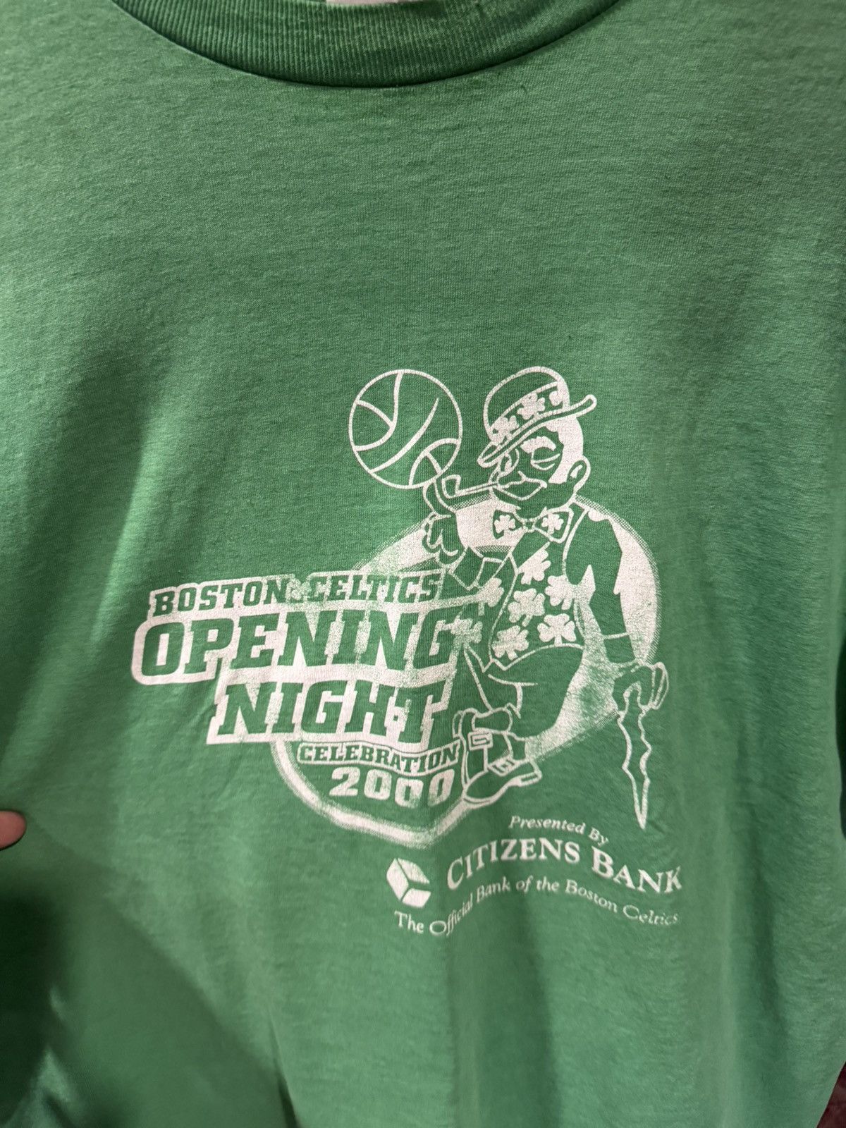 NBA 2000 Vtg NBA Boston Celtics Opening Night Tee XL Size US XL / EU 56 / 4 - 2 Thumbnail
