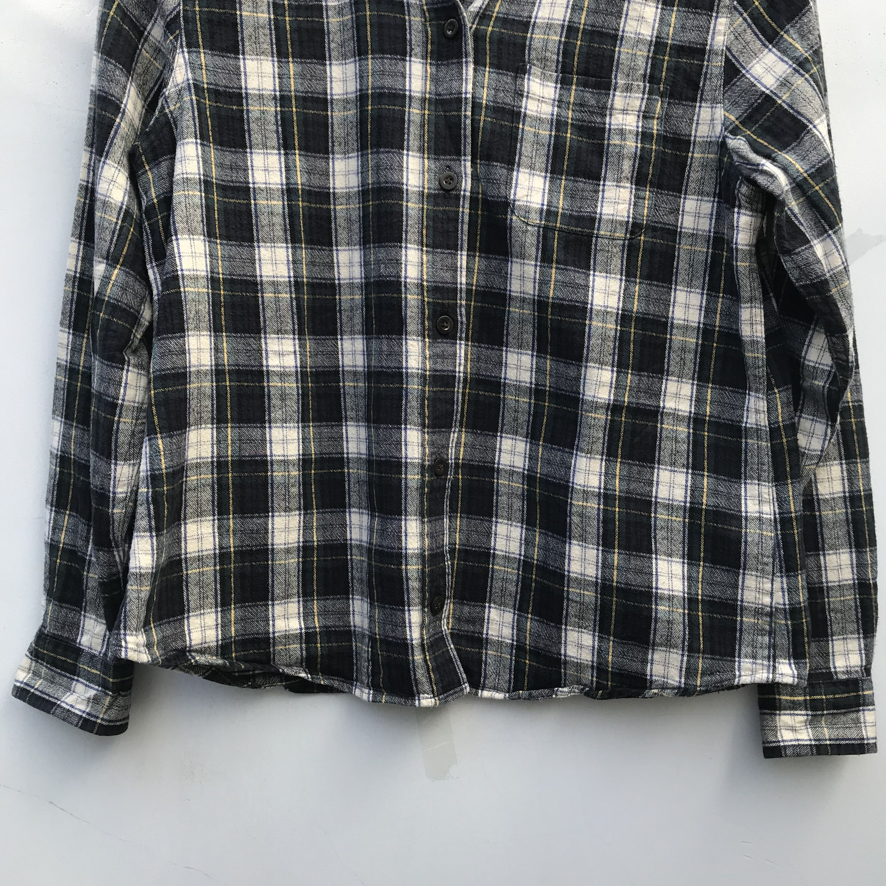 L.L. Bean Vintage LL Bean Flannel shirt plaid tartan green black Size US S / EU 44-46 / 1 - 4 Thumbnail