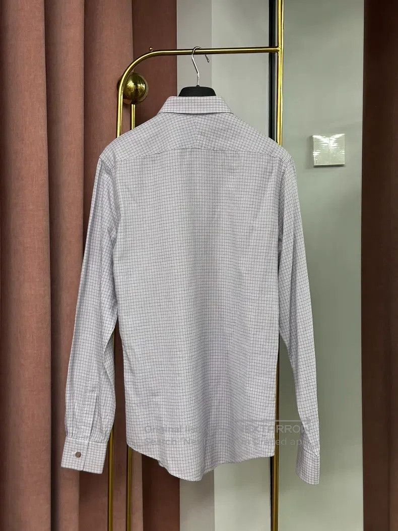 Hermes Hermes size 38 Plaid Shirt Long Sleeve Top Size US S / EU 44-46 / 1 - 3 Thumbnail