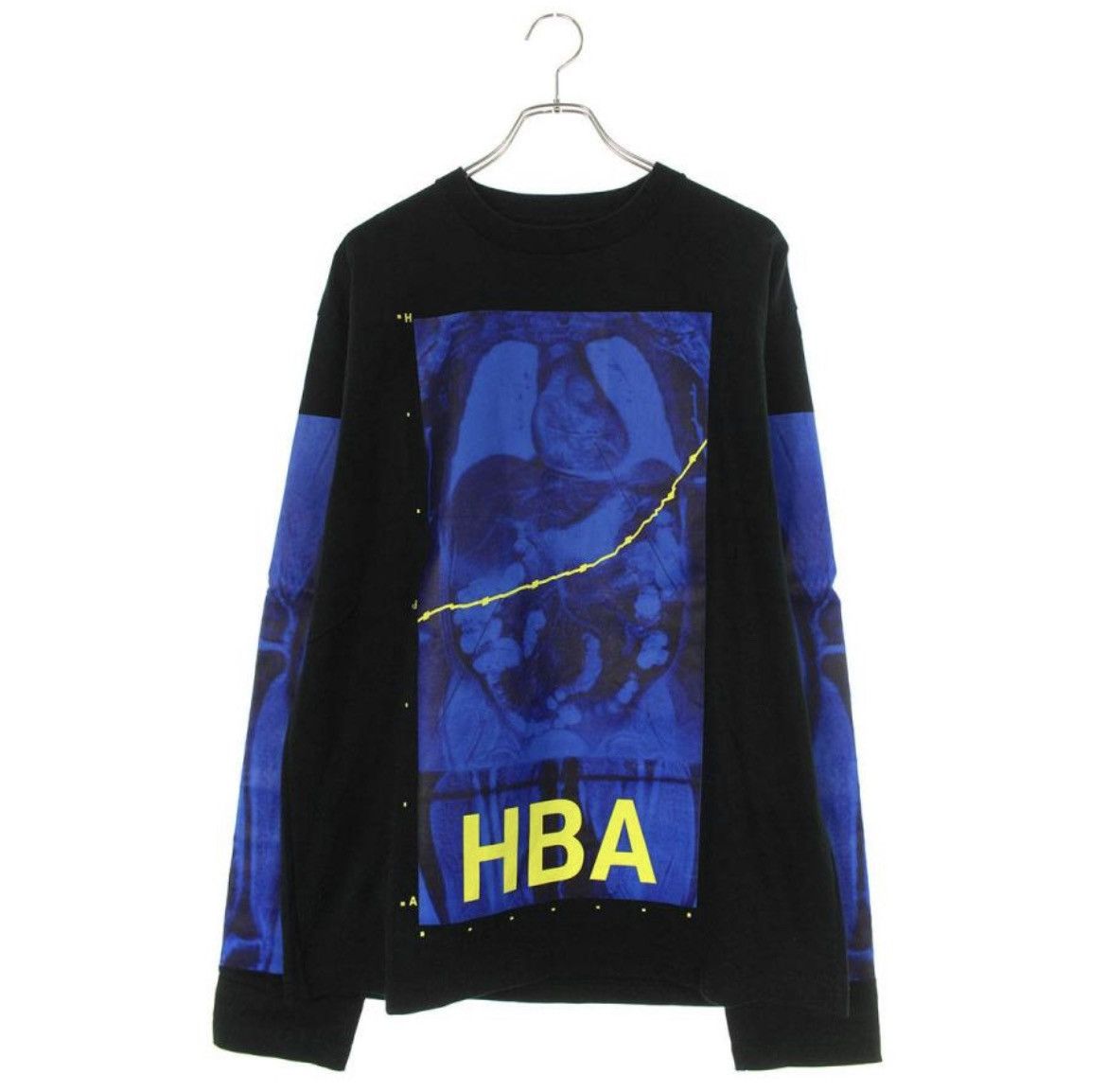 image of HBA Hood By Air Long Sleeve Tee Size M in Black, Men's