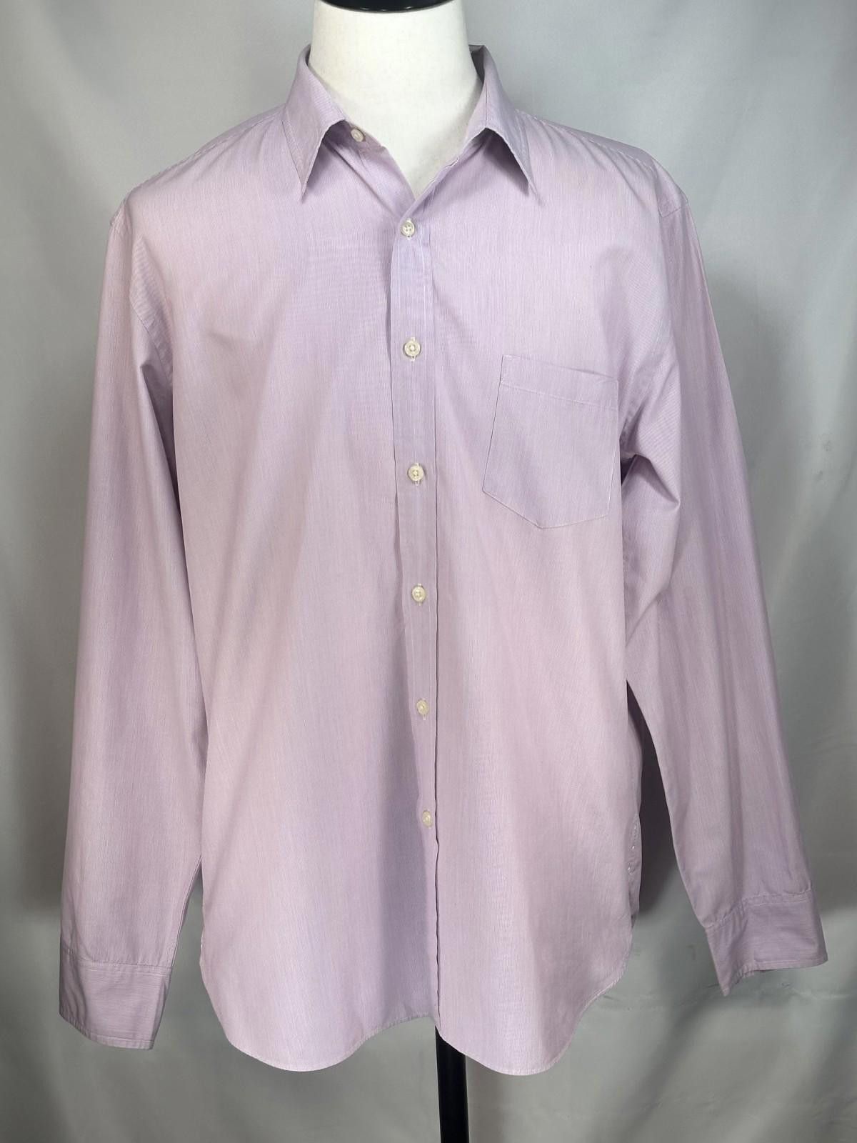 J.Crew J Crew 2-Ply Cotton Button Up Shirt Mens Purple XL 17-17.5 Size US XL / EU 56 / 4 - 1 Thumbnail