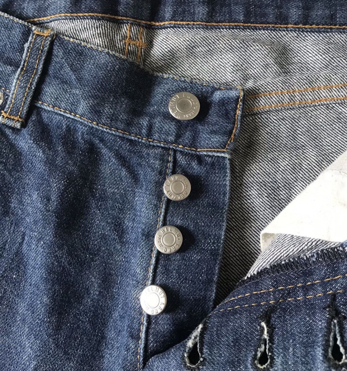 Helmut Lang Vintage helmut lang classic raw indigo jeans Size US 32 / EU 48 - 3 Thumbnail